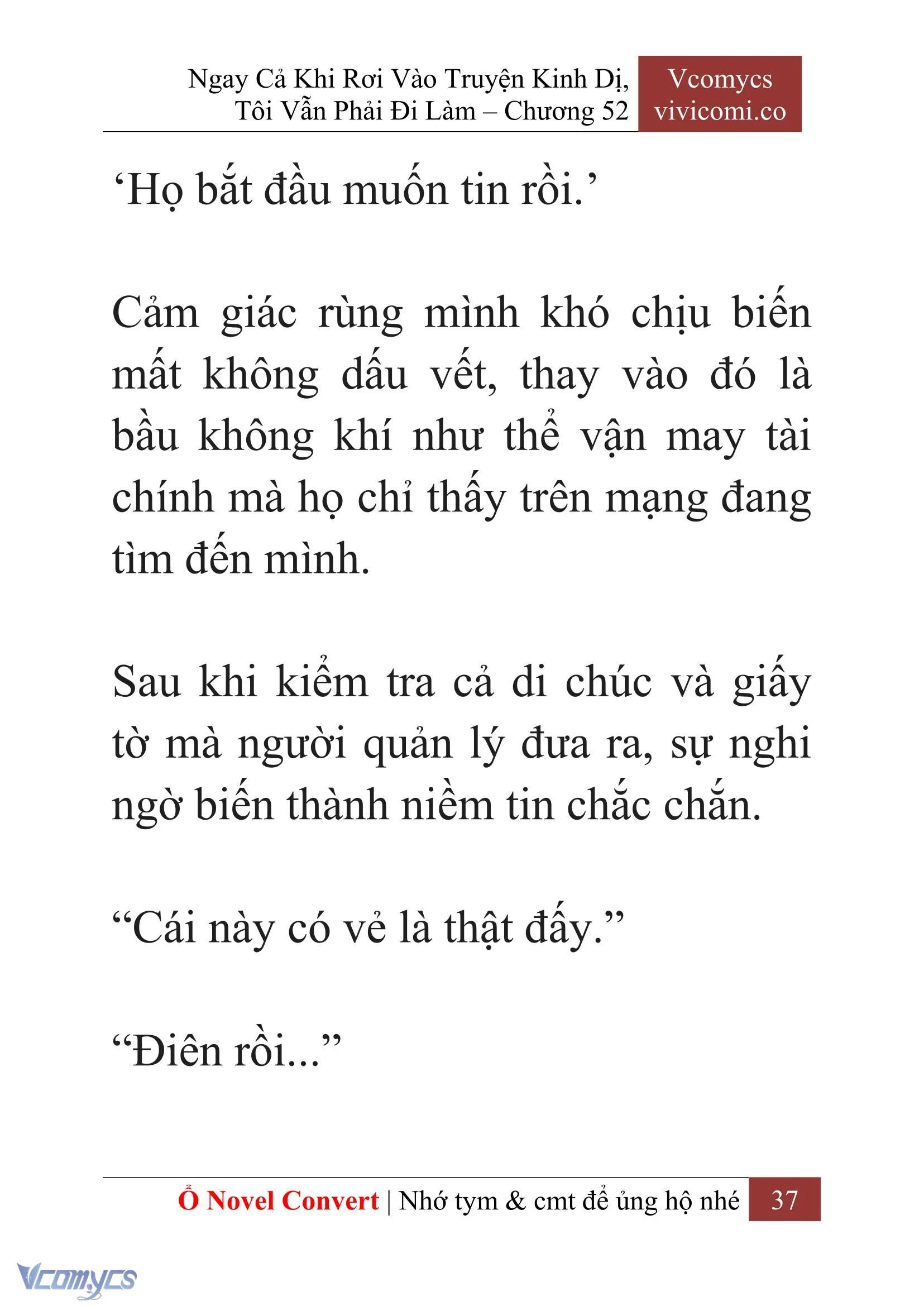 [Novel] Ngay Cả Khi Rơi Vào Truyện Kinh Dị, Tôi Vẫn Phải Đi Làm Chapter 52 - Trang 40