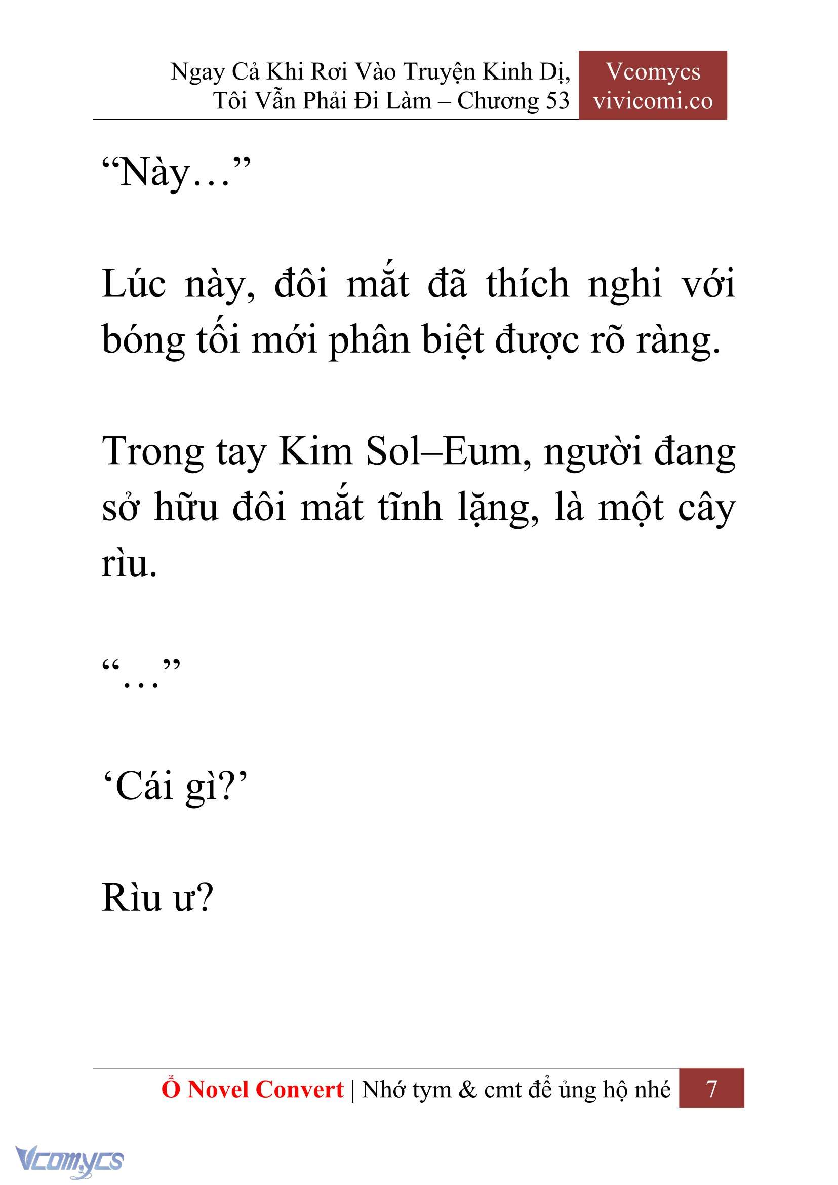 [Novel] Ngay Cả Khi Rơi Vào Truyện Kinh Dị, Tôi Vẫn Phải Đi Làm Chapter 53 - Trang 10