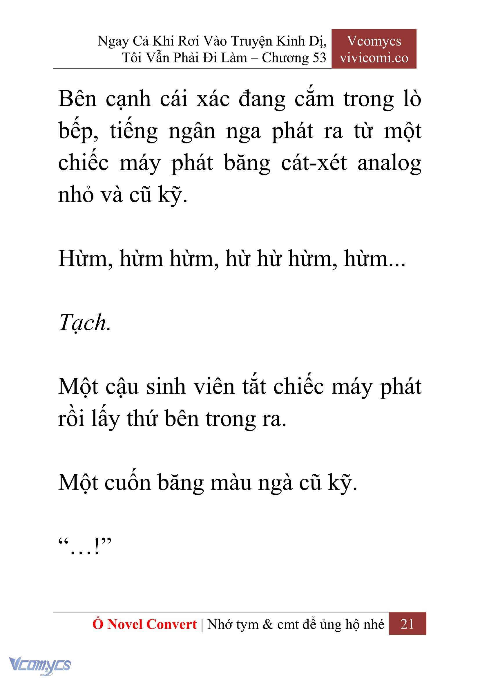 [Novel] Ngay Cả Khi Rơi Vào Truyện Kinh Dị, Tôi Vẫn Phải Đi Làm Chapter 53 - Trang 24
