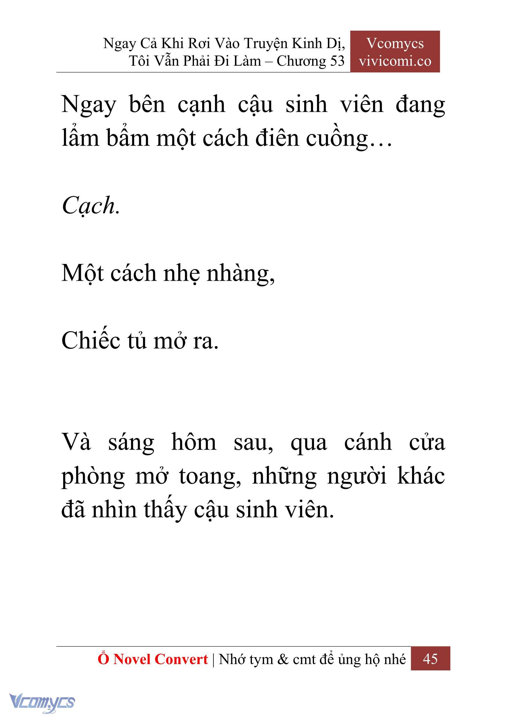 [Novel] Ngay Cả Khi Rơi Vào Truyện Kinh Dị, Tôi Vẫn Phải Đi Làm Chapter 53 - Trang 48