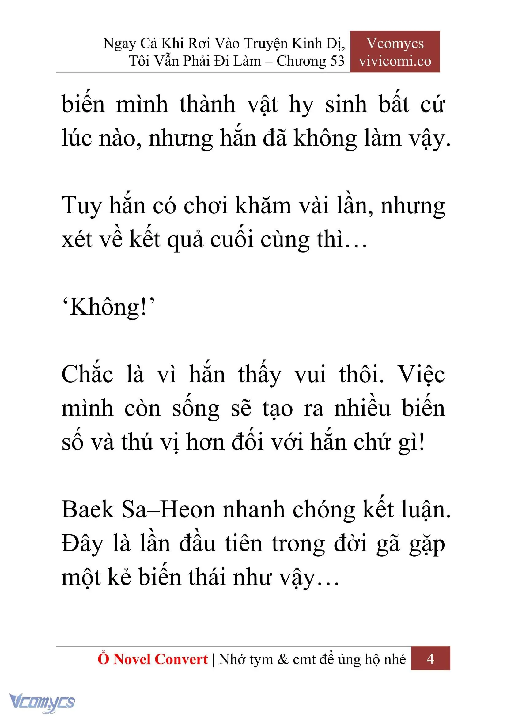 [Novel] Ngay Cả Khi Rơi Vào Truyện Kinh Dị, Tôi Vẫn Phải Đi Làm Chapter 53 - Trang 7