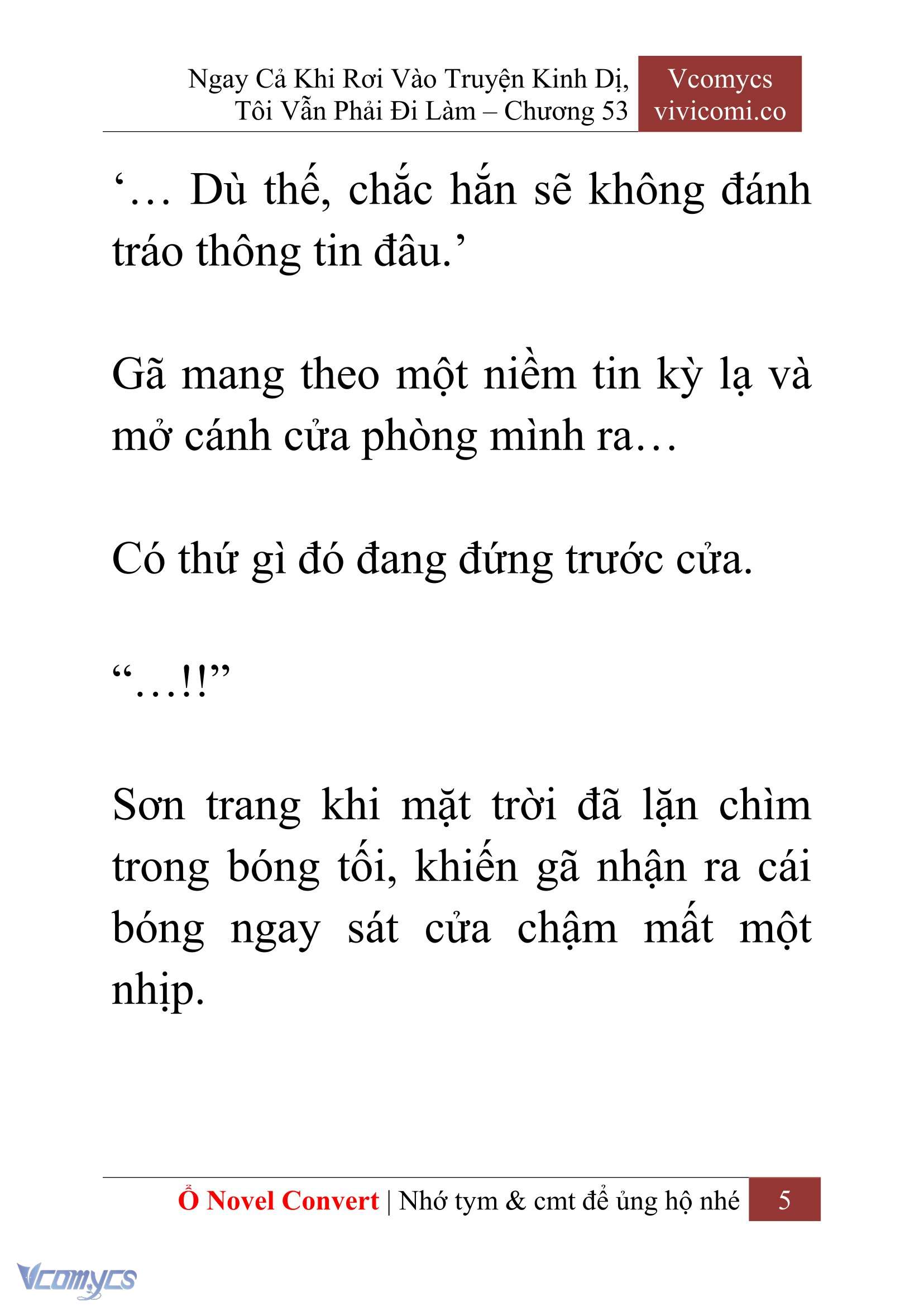 [Novel] Ngay Cả Khi Rơi Vào Truyện Kinh Dị, Tôi Vẫn Phải Đi Làm Chapter 53 - Trang 8