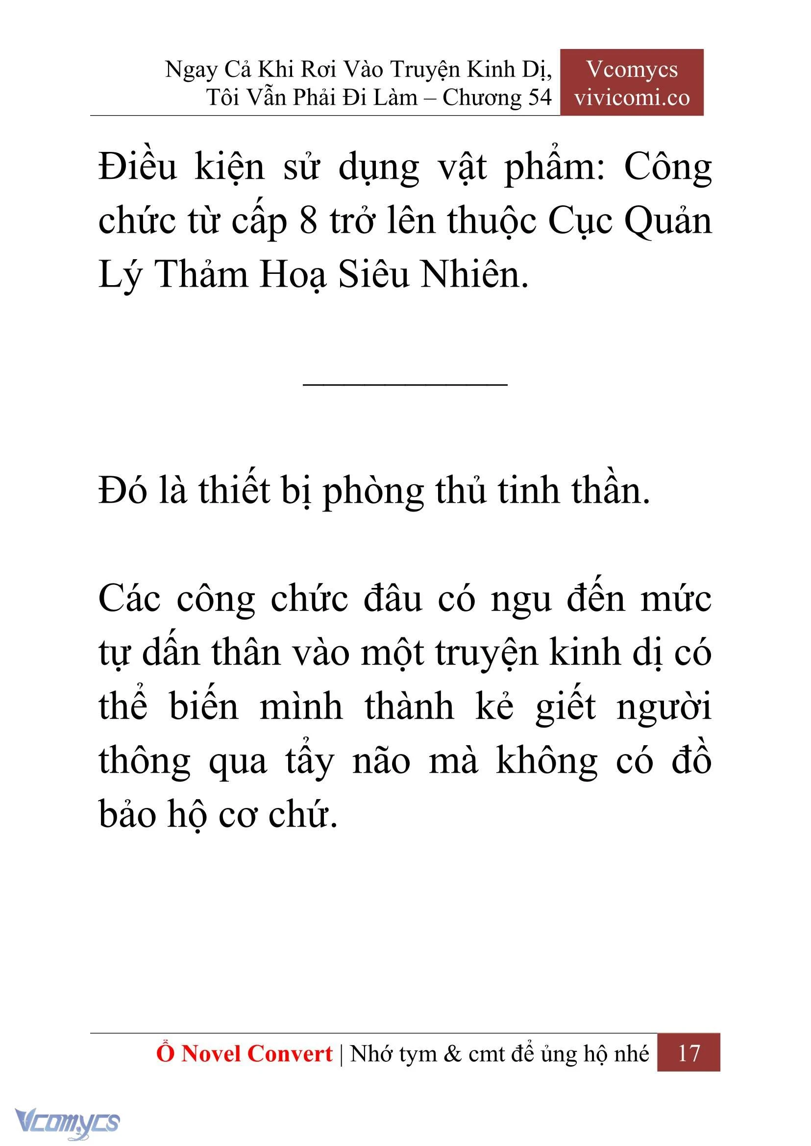 [Novel] Ngay Cả Khi Rơi Vào Truyện Kinh Dị, Tôi Vẫn Phải Đi Làm Chapter 54 - Trang 20