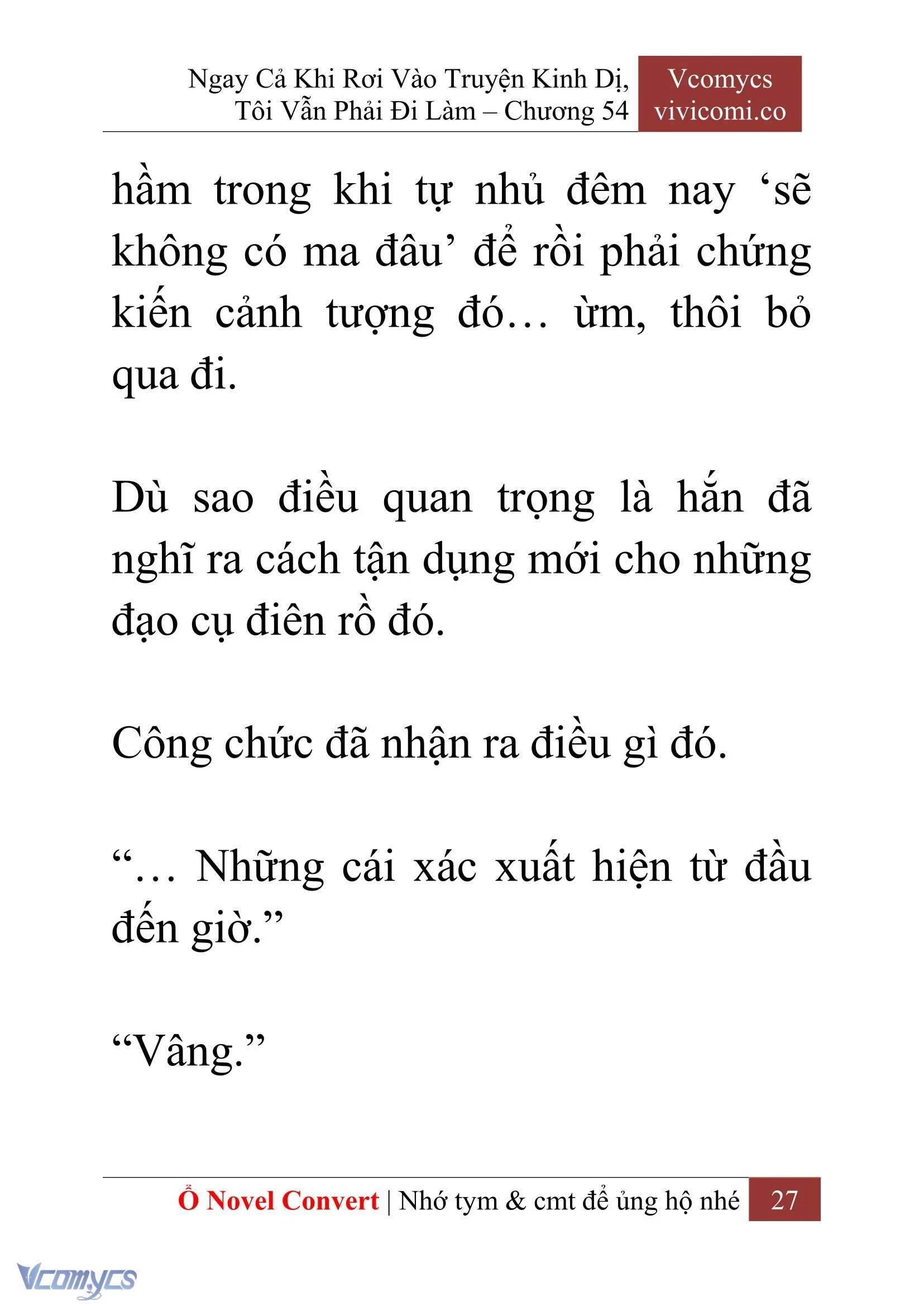 [Novel] Ngay Cả Khi Rơi Vào Truyện Kinh Dị, Tôi Vẫn Phải Đi Làm Chapter 54 - Trang 30