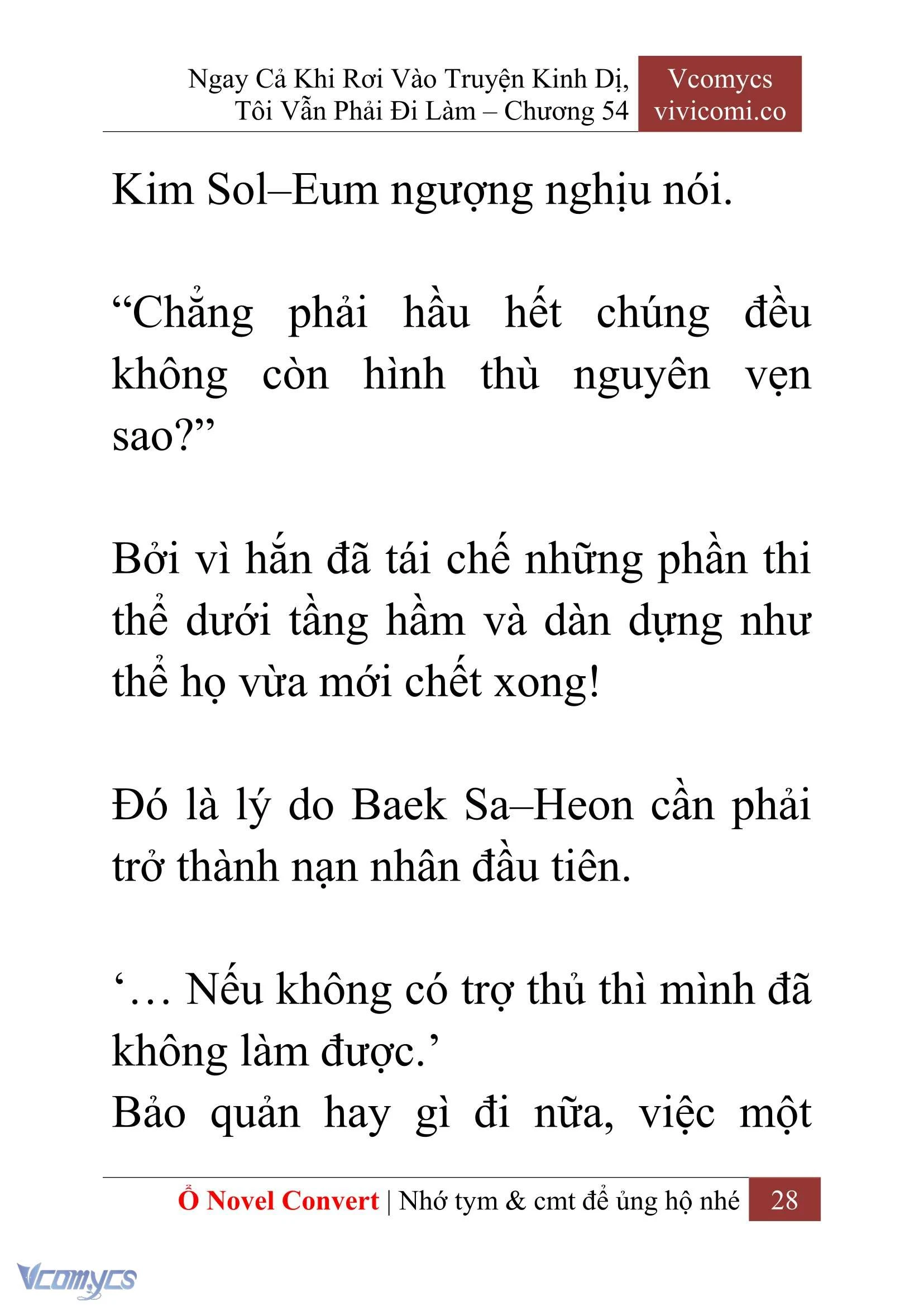[Novel] Ngay Cả Khi Rơi Vào Truyện Kinh Dị, Tôi Vẫn Phải Đi Làm Chapter 54 - Trang 31
