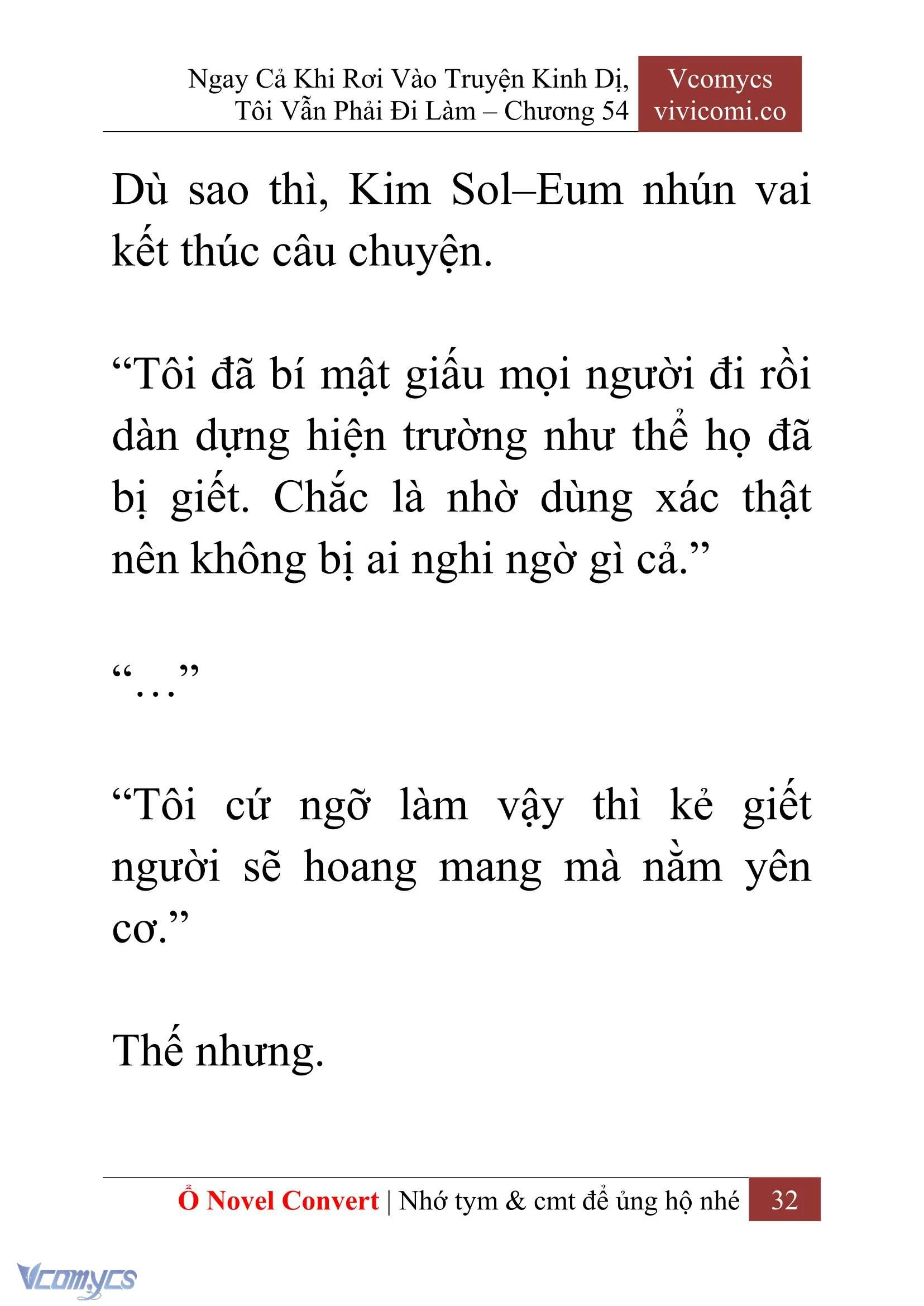 [Novel] Ngay Cả Khi Rơi Vào Truyện Kinh Dị, Tôi Vẫn Phải Đi Làm Chapter 54 - Trang 35