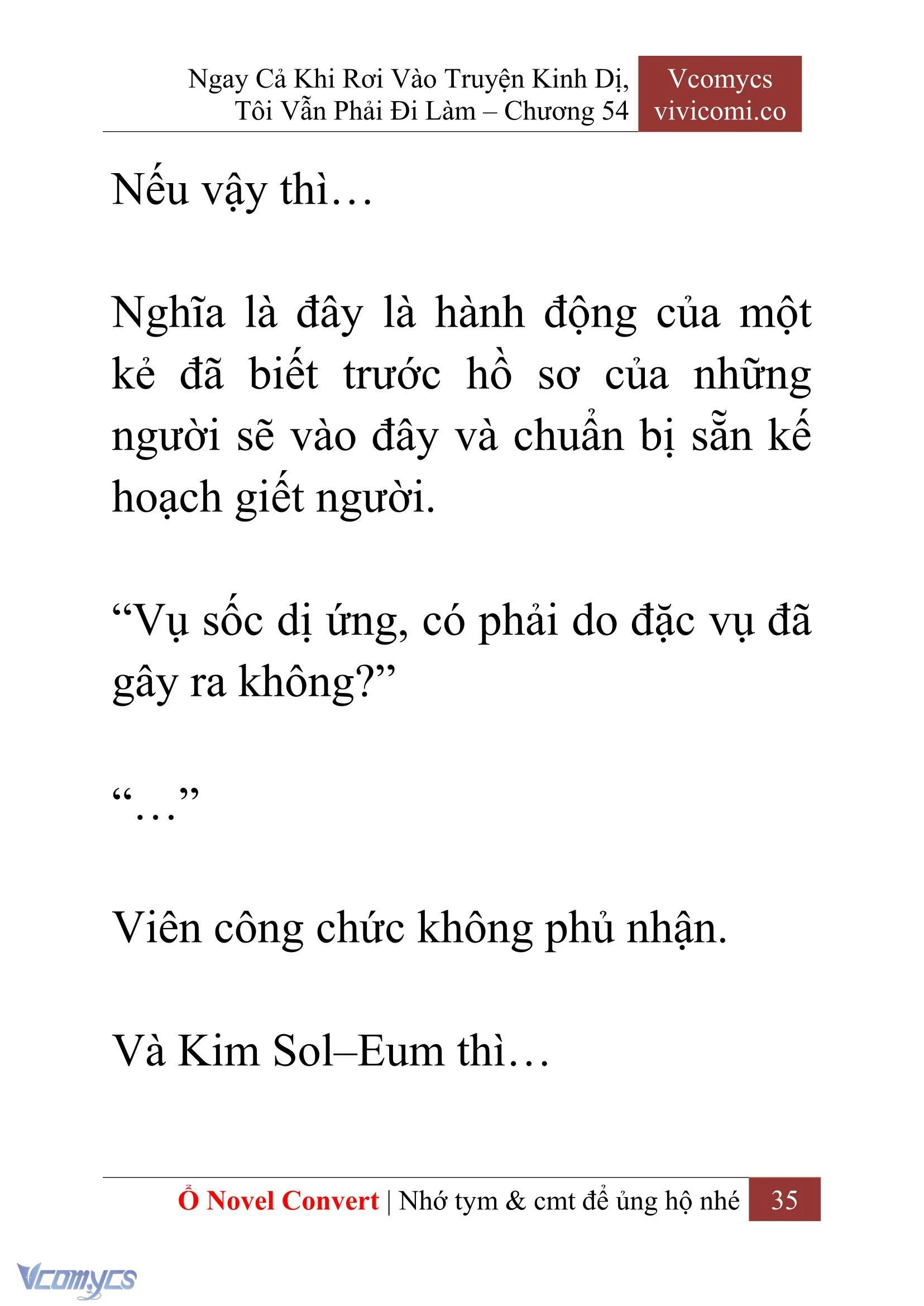 [Novel] Ngay Cả Khi Rơi Vào Truyện Kinh Dị, Tôi Vẫn Phải Đi Làm Chapter 54 - Trang 38