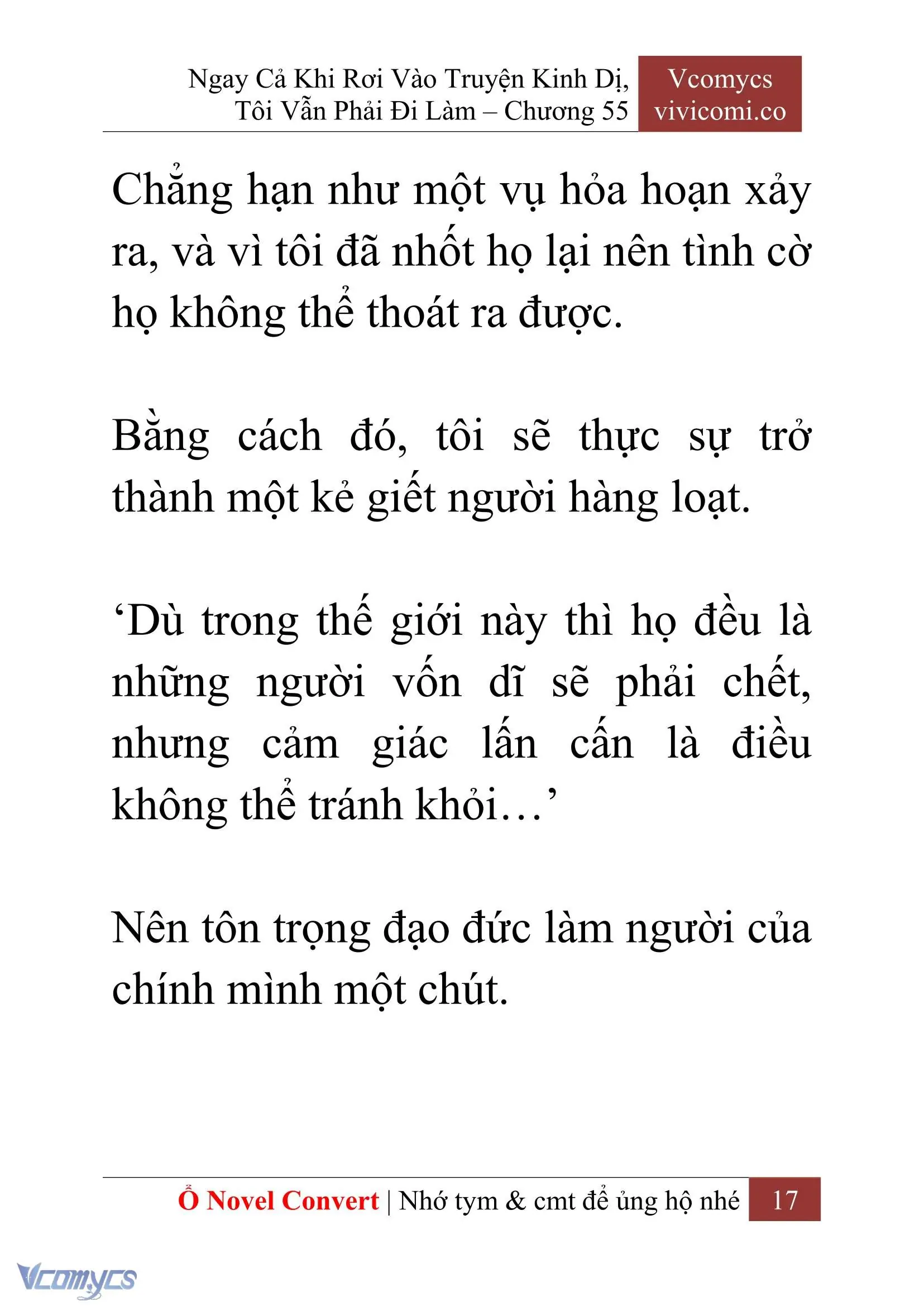 [Novel] Ngay Cả Khi Rơi Vào Truyện Kinh Dị, Tôi Vẫn Phải Đi Làm Chapter 55 - Trang 20