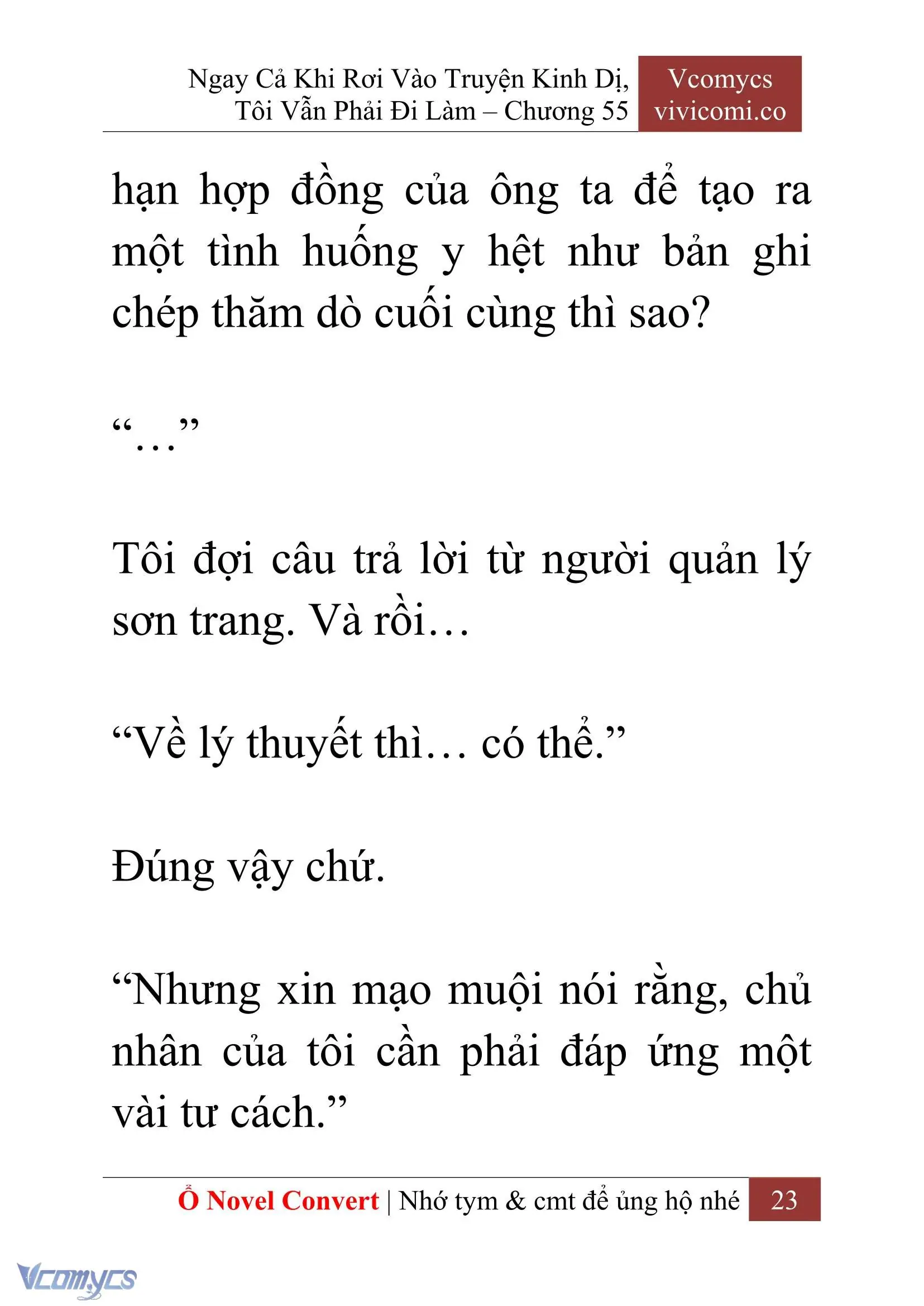 [Novel] Ngay Cả Khi Rơi Vào Truyện Kinh Dị, Tôi Vẫn Phải Đi Làm Chapter 55 - Trang 26