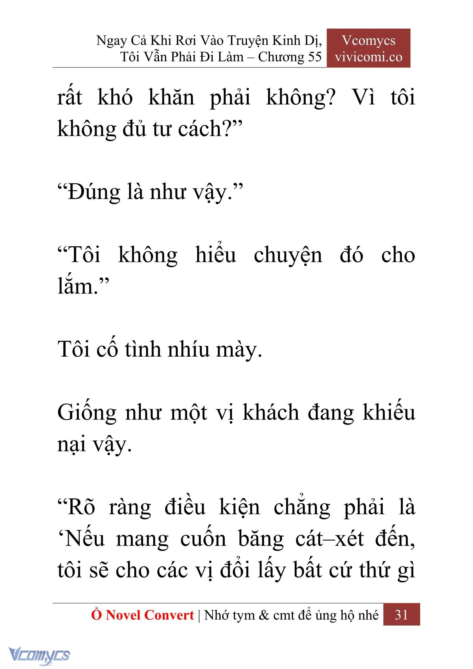 [Novel] Ngay Cả Khi Rơi Vào Truyện Kinh Dị, Tôi Vẫn Phải Đi Làm Chapter 55 - Trang 34