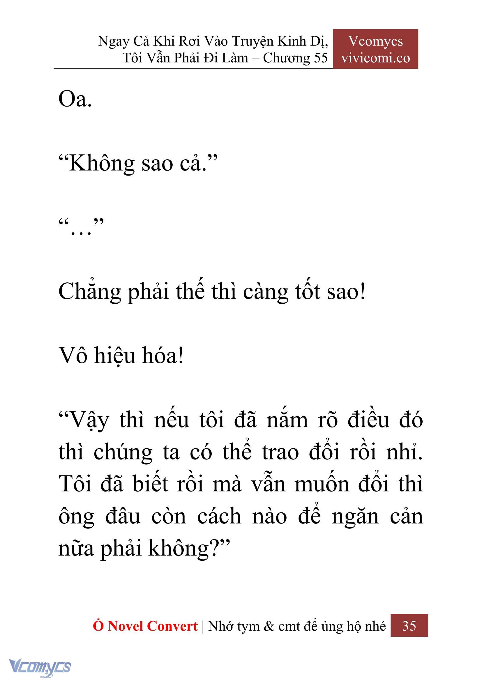 [Novel] Ngay Cả Khi Rơi Vào Truyện Kinh Dị, Tôi Vẫn Phải Đi Làm Chapter 55 - Trang 38