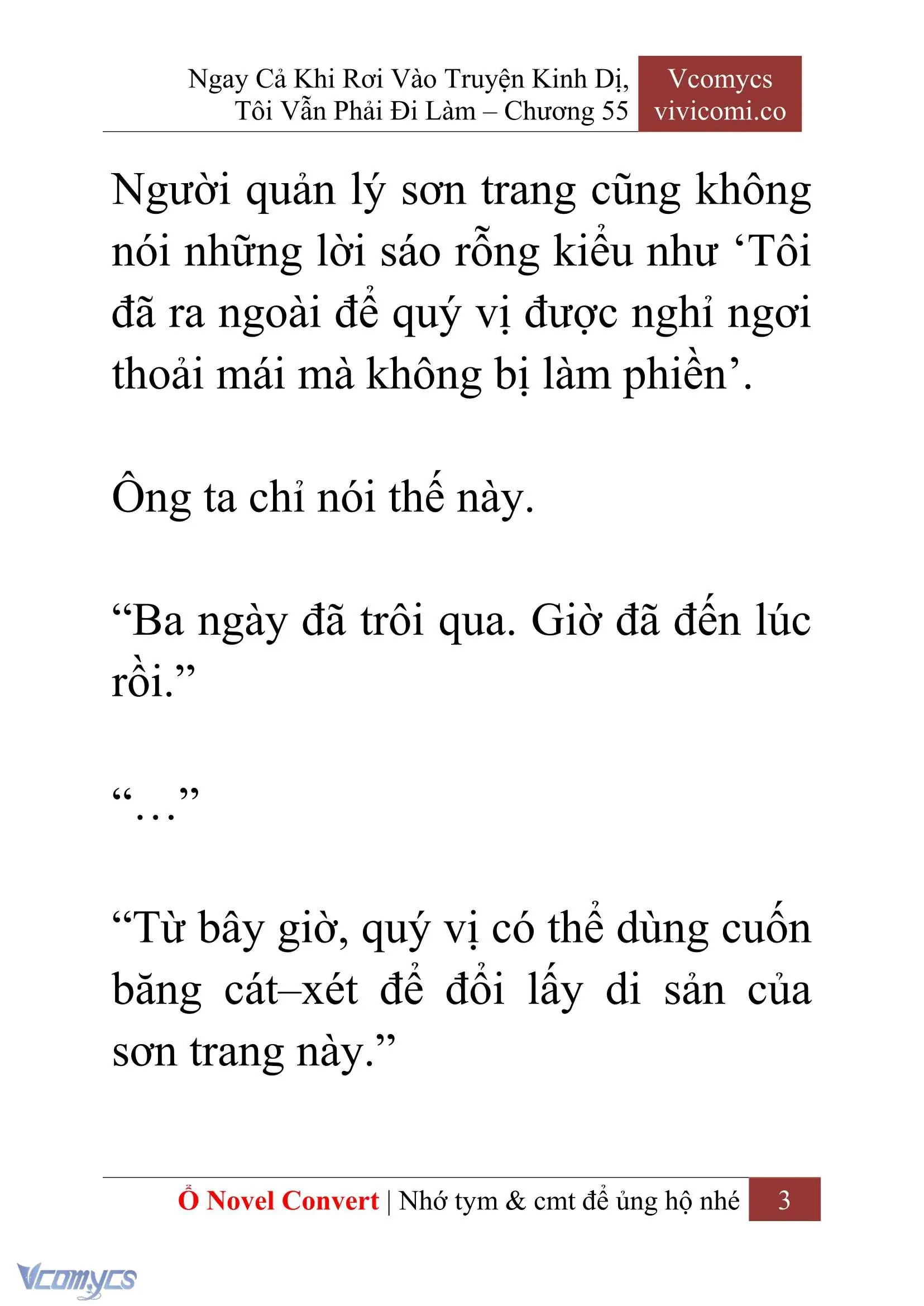 [Novel] Ngay Cả Khi Rơi Vào Truyện Kinh Dị, Tôi Vẫn Phải Đi Làm Chapter 55 - Trang 6