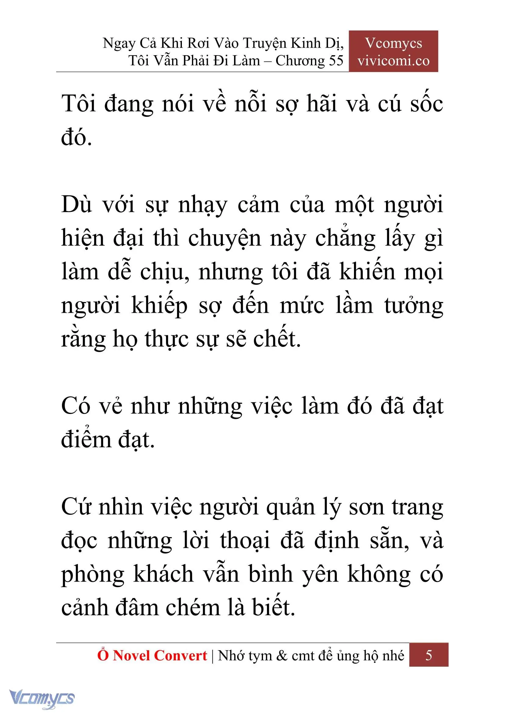 [Novel] Ngay Cả Khi Rơi Vào Truyện Kinh Dị, Tôi Vẫn Phải Đi Làm Chapter 55 - Trang 8