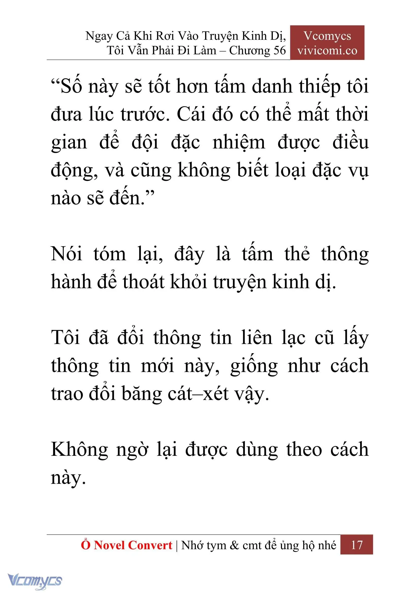 [Novel] Ngay Cả Khi Rơi Vào Truyện Kinh Dị, Tôi Vẫn Phải Đi Làm Chapter 56 - Trang 20