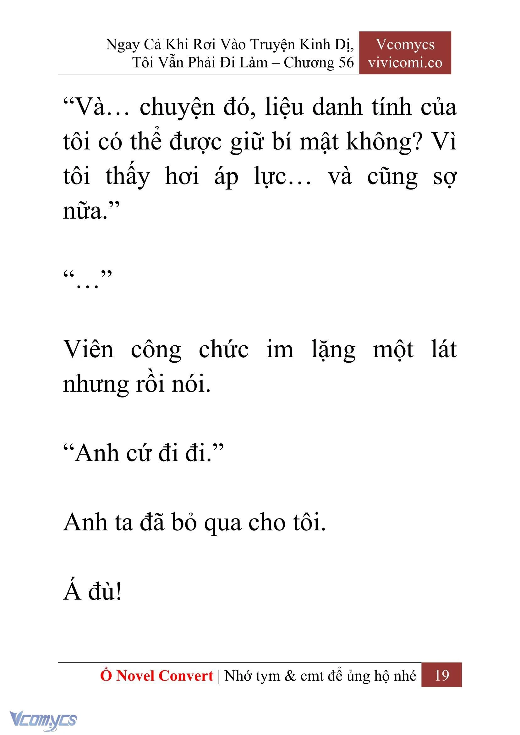 [Novel] Ngay Cả Khi Rơi Vào Truyện Kinh Dị, Tôi Vẫn Phải Đi Làm Chapter 56 - Trang 22