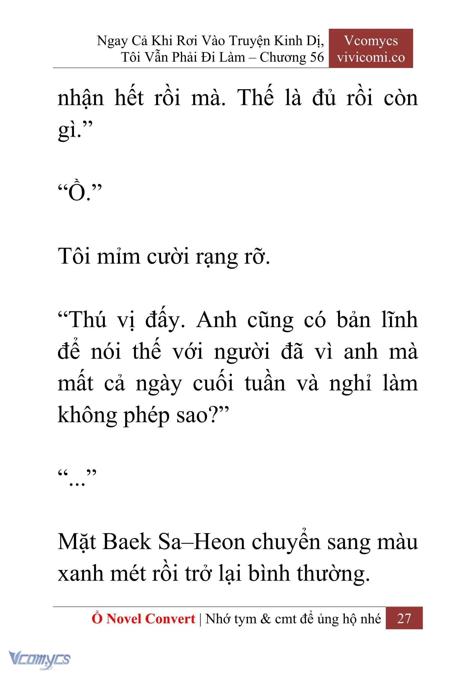 [Novel] Ngay Cả Khi Rơi Vào Truyện Kinh Dị, Tôi Vẫn Phải Đi Làm Chapter 56 - Trang 30