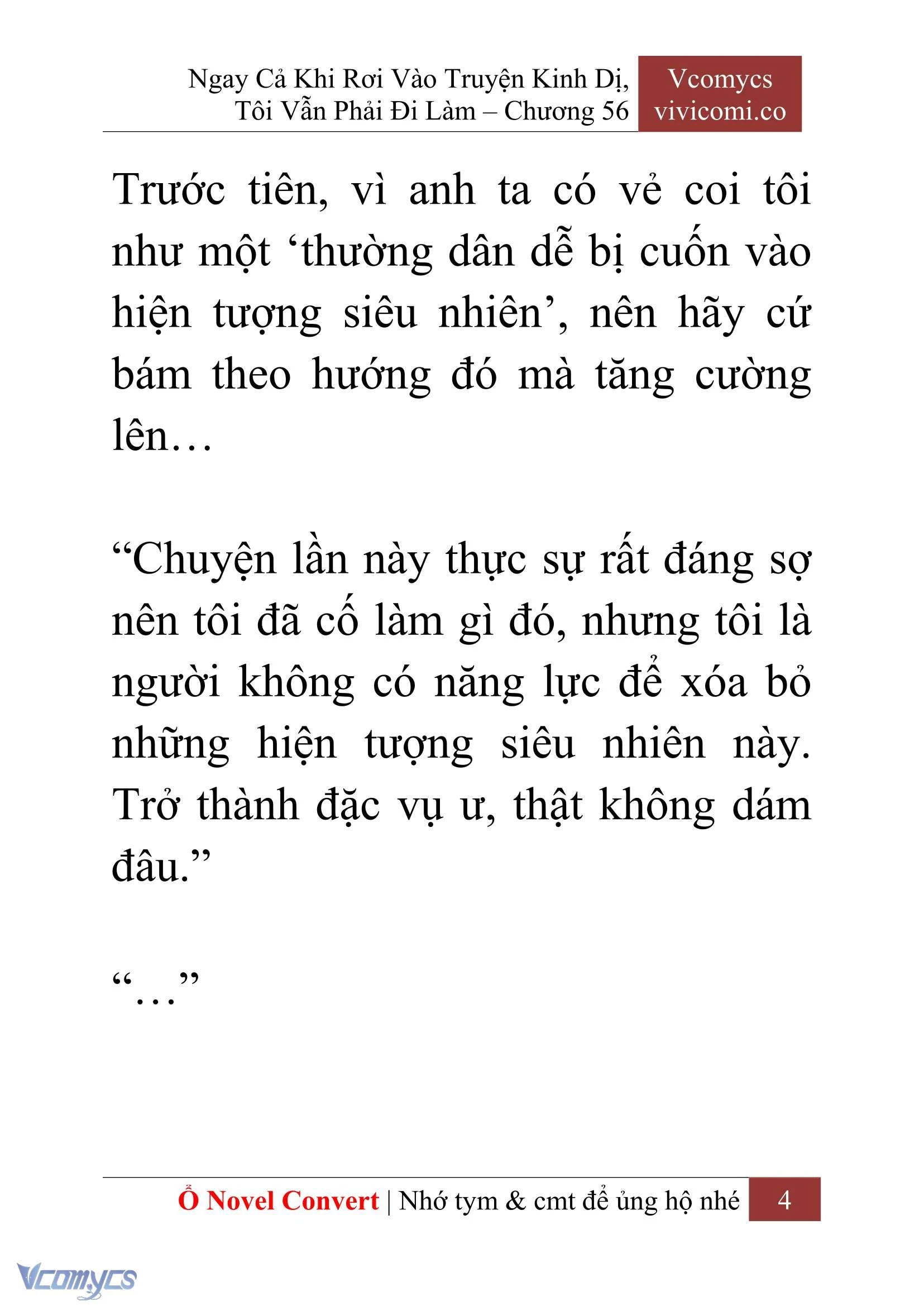 [Novel] Ngay Cả Khi Rơi Vào Truyện Kinh Dị, Tôi Vẫn Phải Đi Làm Chapter 56 - Trang 7