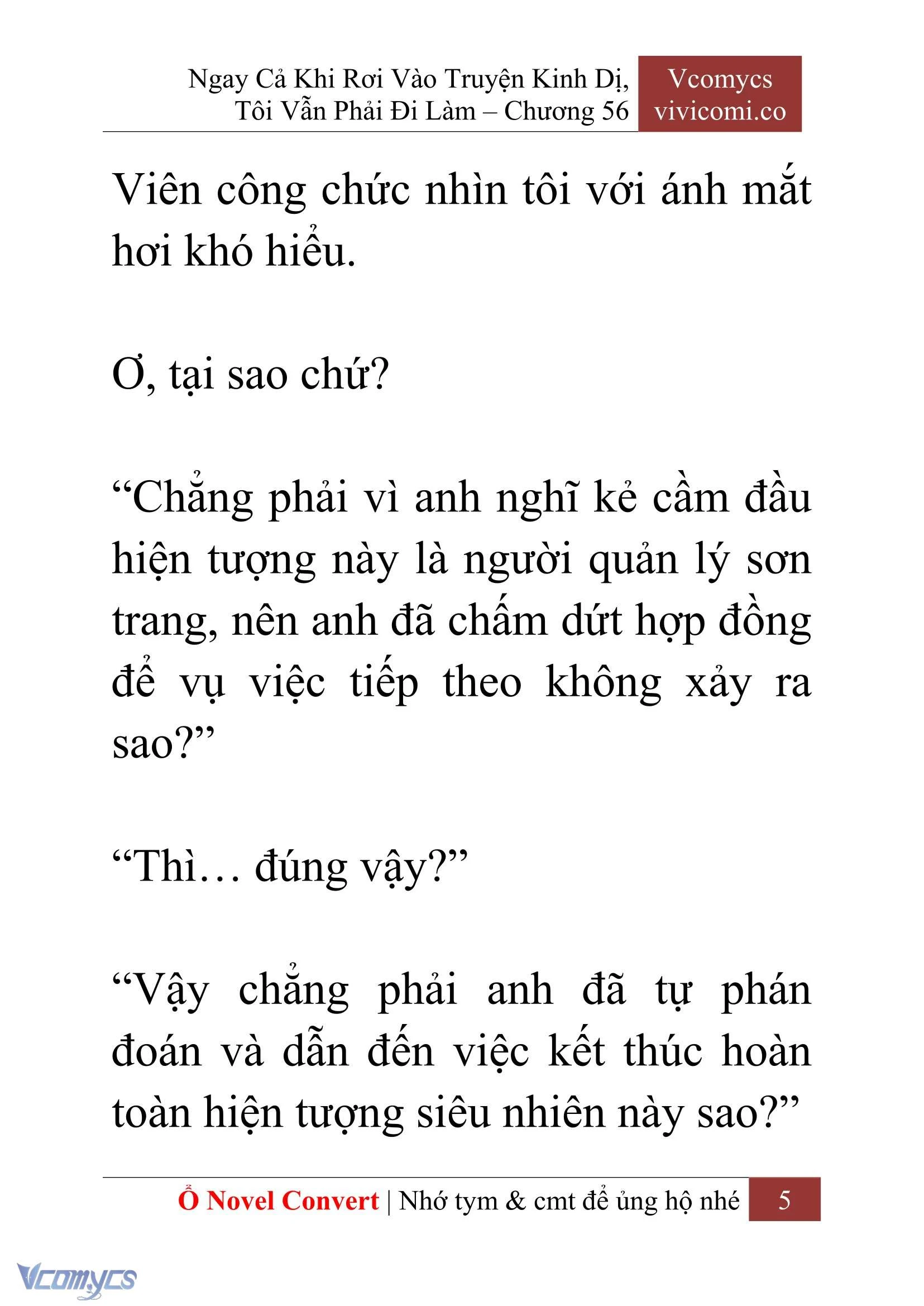 [Novel] Ngay Cả Khi Rơi Vào Truyện Kinh Dị, Tôi Vẫn Phải Đi Làm Chapter 56 - Trang 8