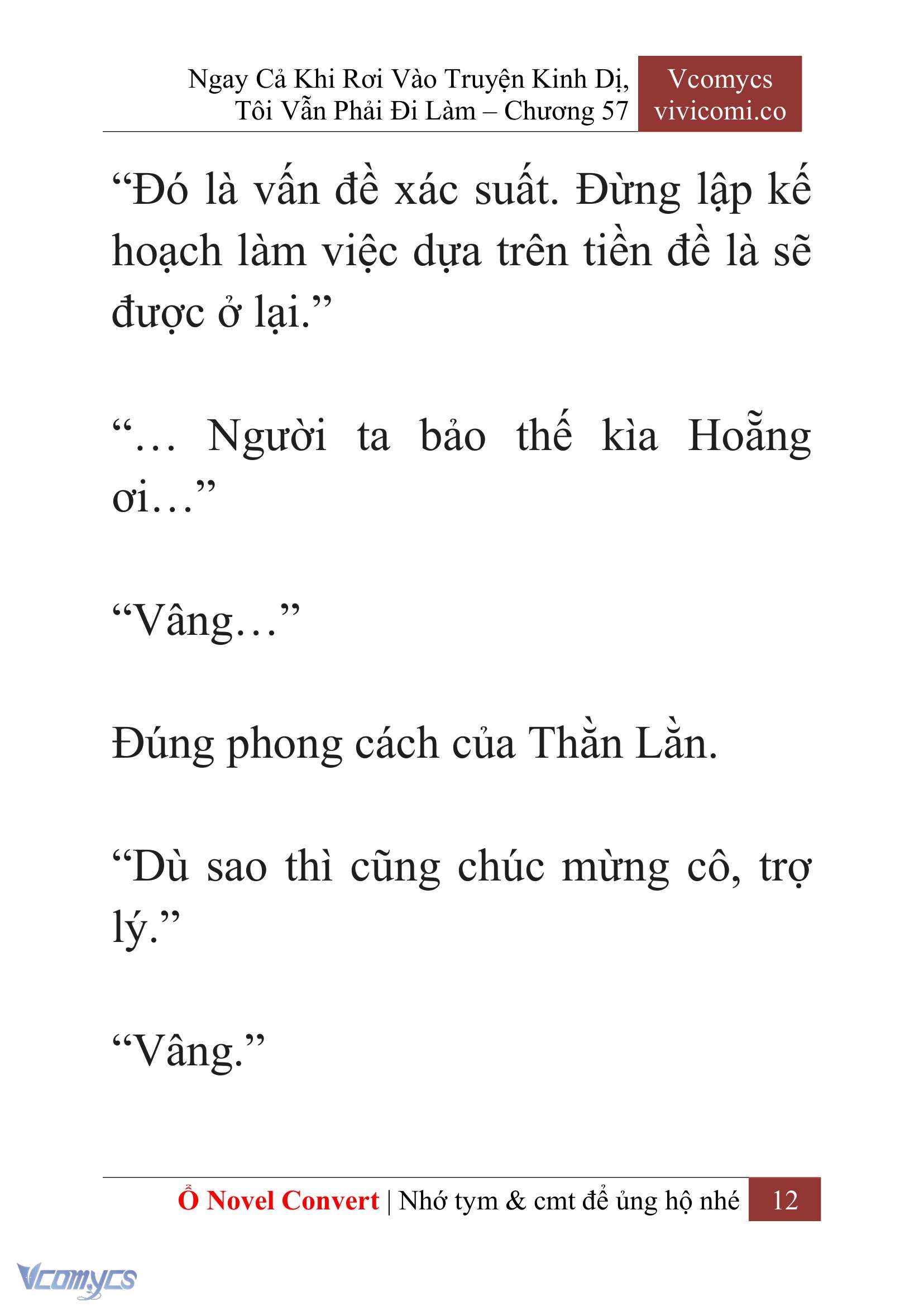 [Novel] Ngay Cả Khi Rơi Vào Truyện Kinh Dị, Tôi Vẫn Phải Đi Làm Chapter 57 - Trang 16