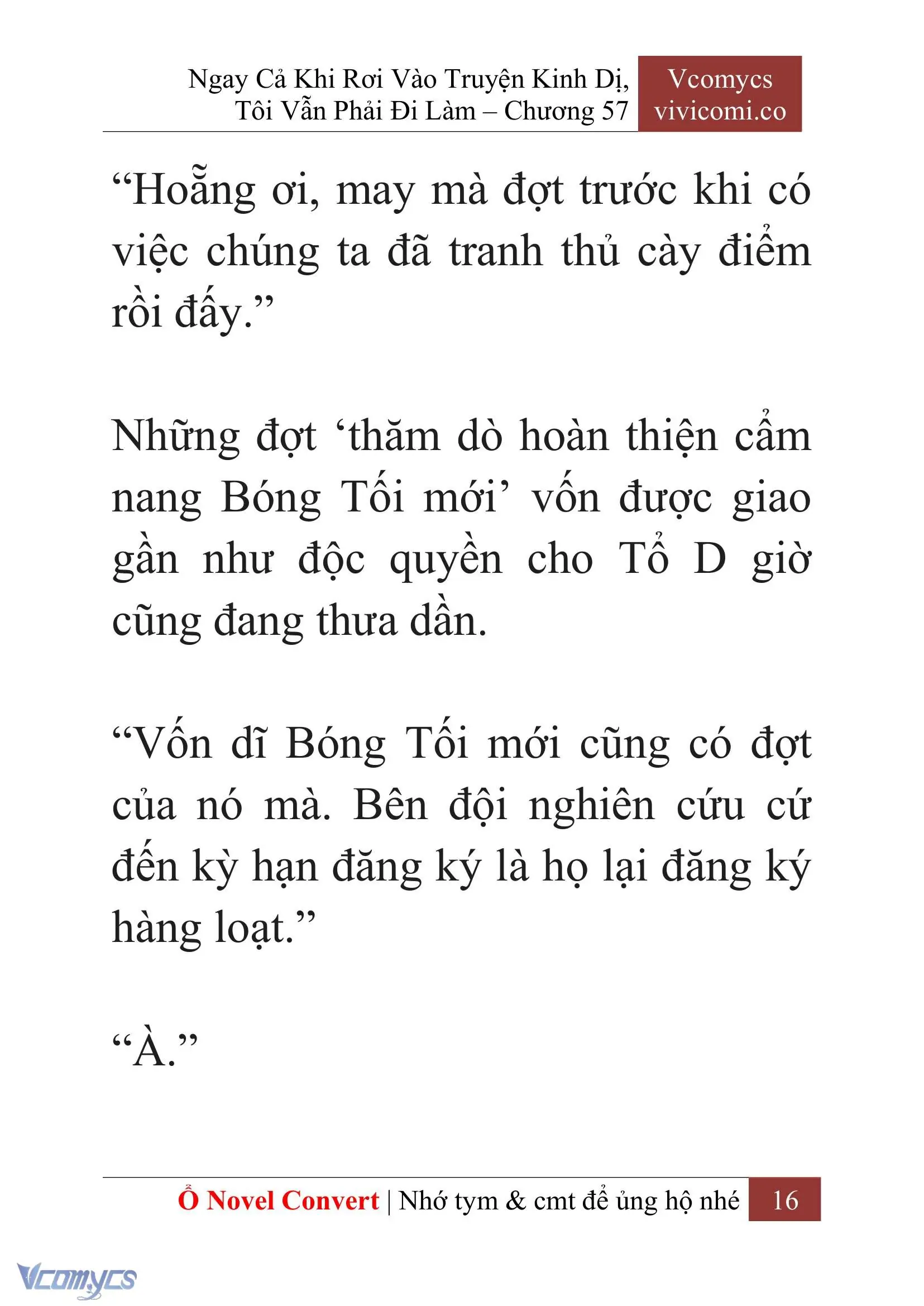 [Novel] Ngay Cả Khi Rơi Vào Truyện Kinh Dị, Tôi Vẫn Phải Đi Làm Chapter 57 - Trang 20