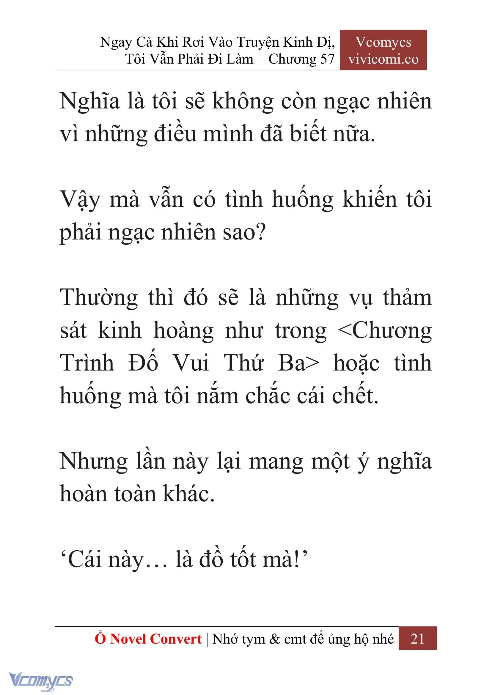 [Novel] Ngay Cả Khi Rơi Vào Truyện Kinh Dị, Tôi Vẫn Phải Đi Làm Chapter 57 - Trang 25