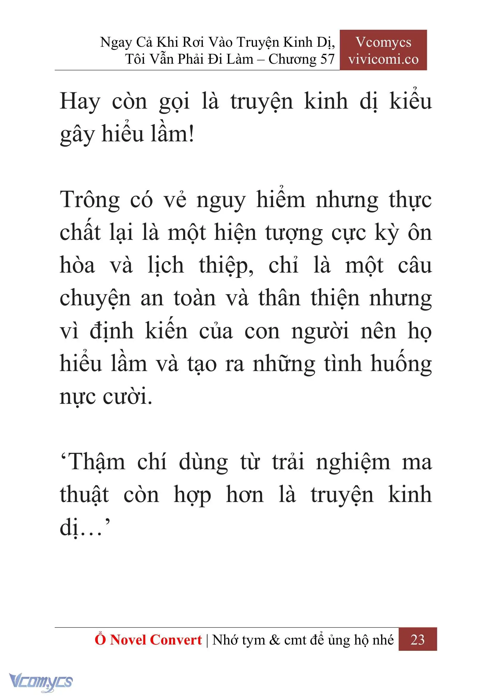 [Novel] Ngay Cả Khi Rơi Vào Truyện Kinh Dị, Tôi Vẫn Phải Đi Làm Chapter 57 - Trang 27