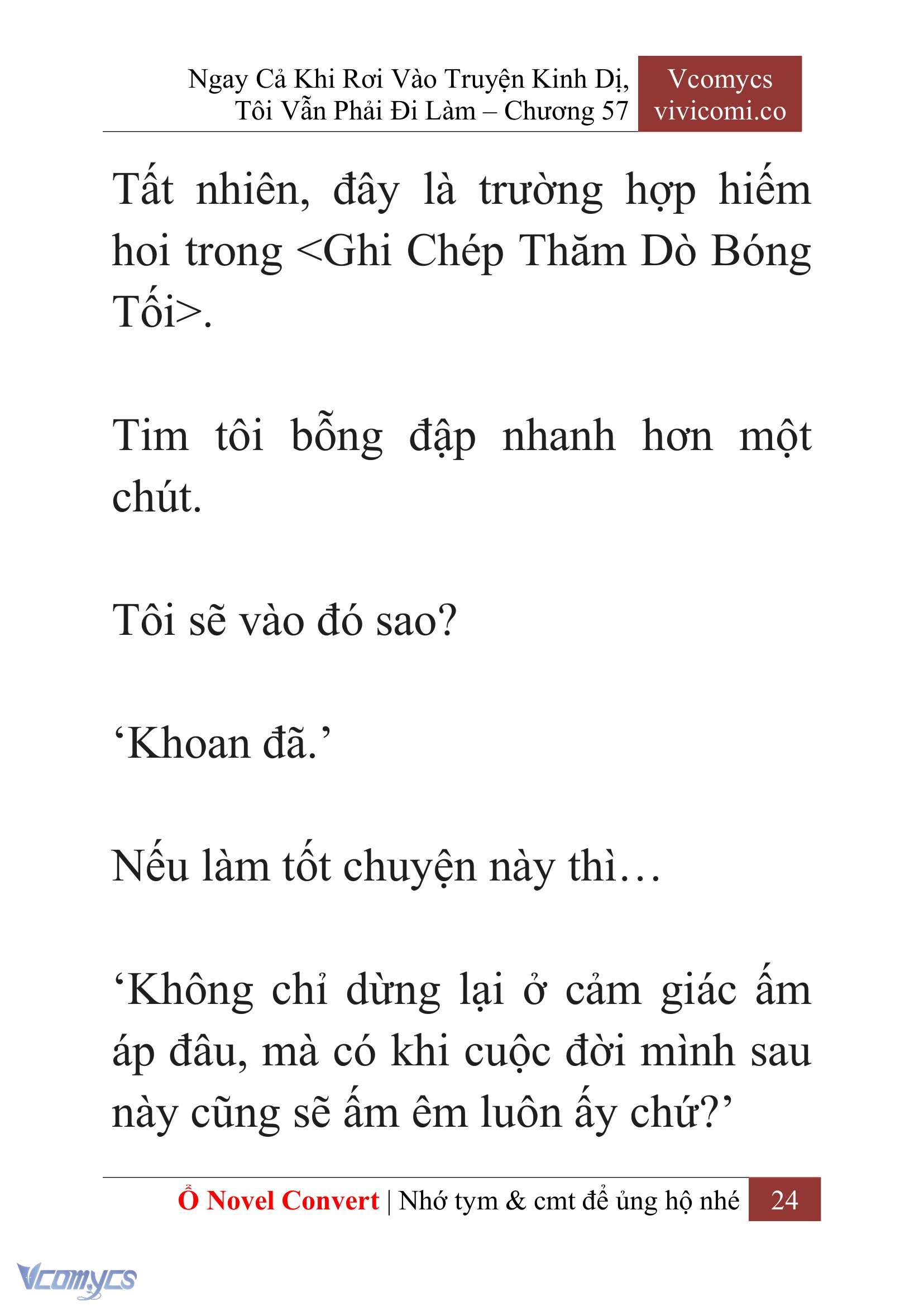 [Novel] Ngay Cả Khi Rơi Vào Truyện Kinh Dị, Tôi Vẫn Phải Đi Làm Chapter 57 - Trang 28