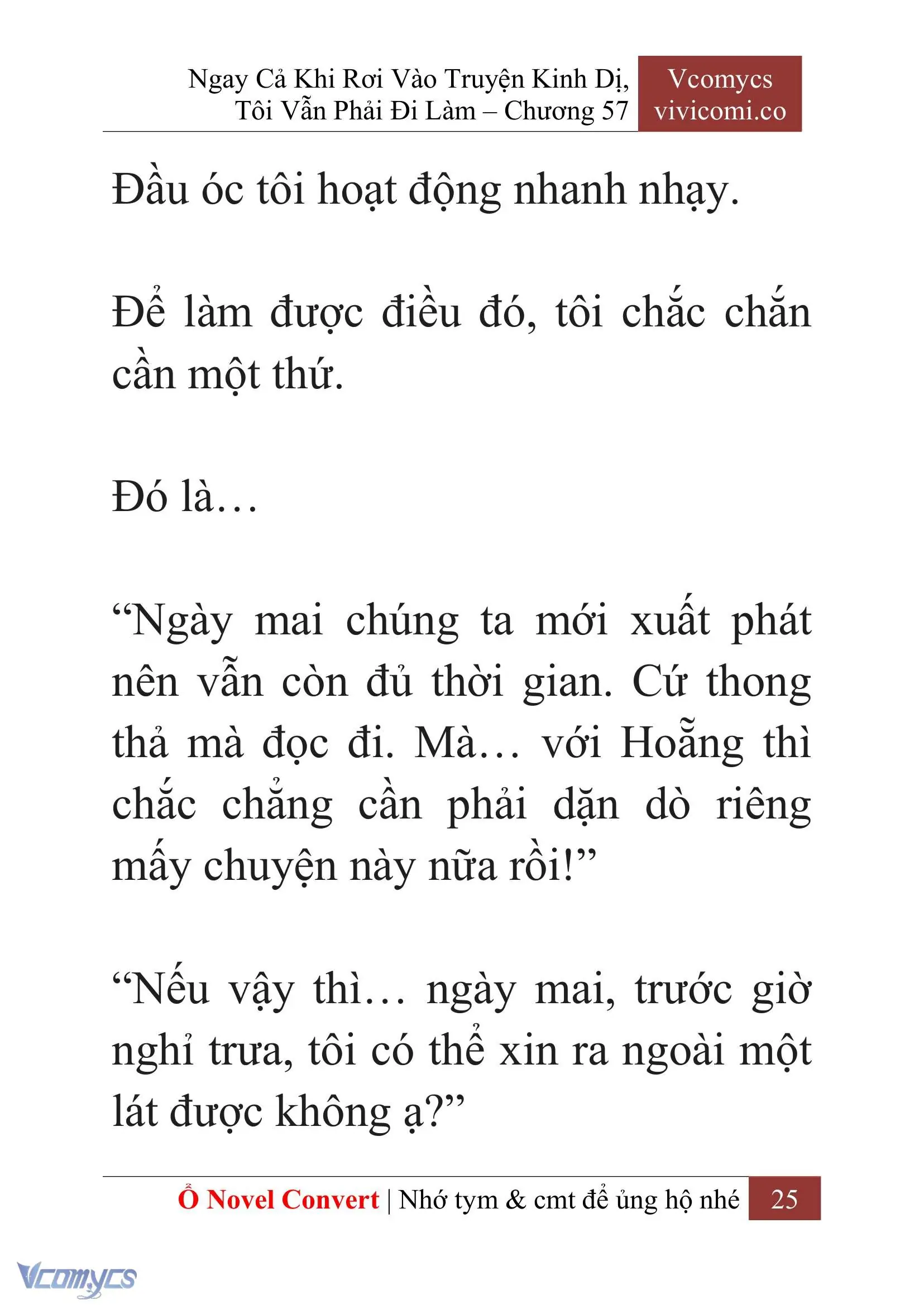 [Novel] Ngay Cả Khi Rơi Vào Truyện Kinh Dị, Tôi Vẫn Phải Đi Làm Chapter 57 - Trang 29