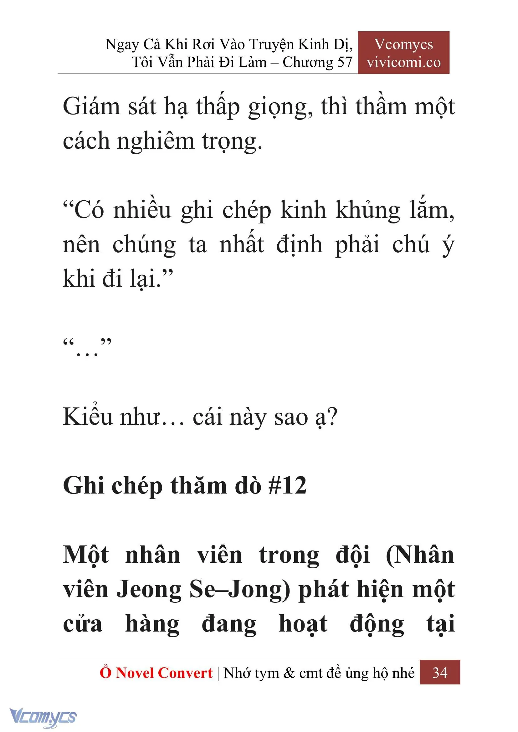 [Novel] Ngay Cả Khi Rơi Vào Truyện Kinh Dị, Tôi Vẫn Phải Đi Làm Chapter 57 - Trang 38