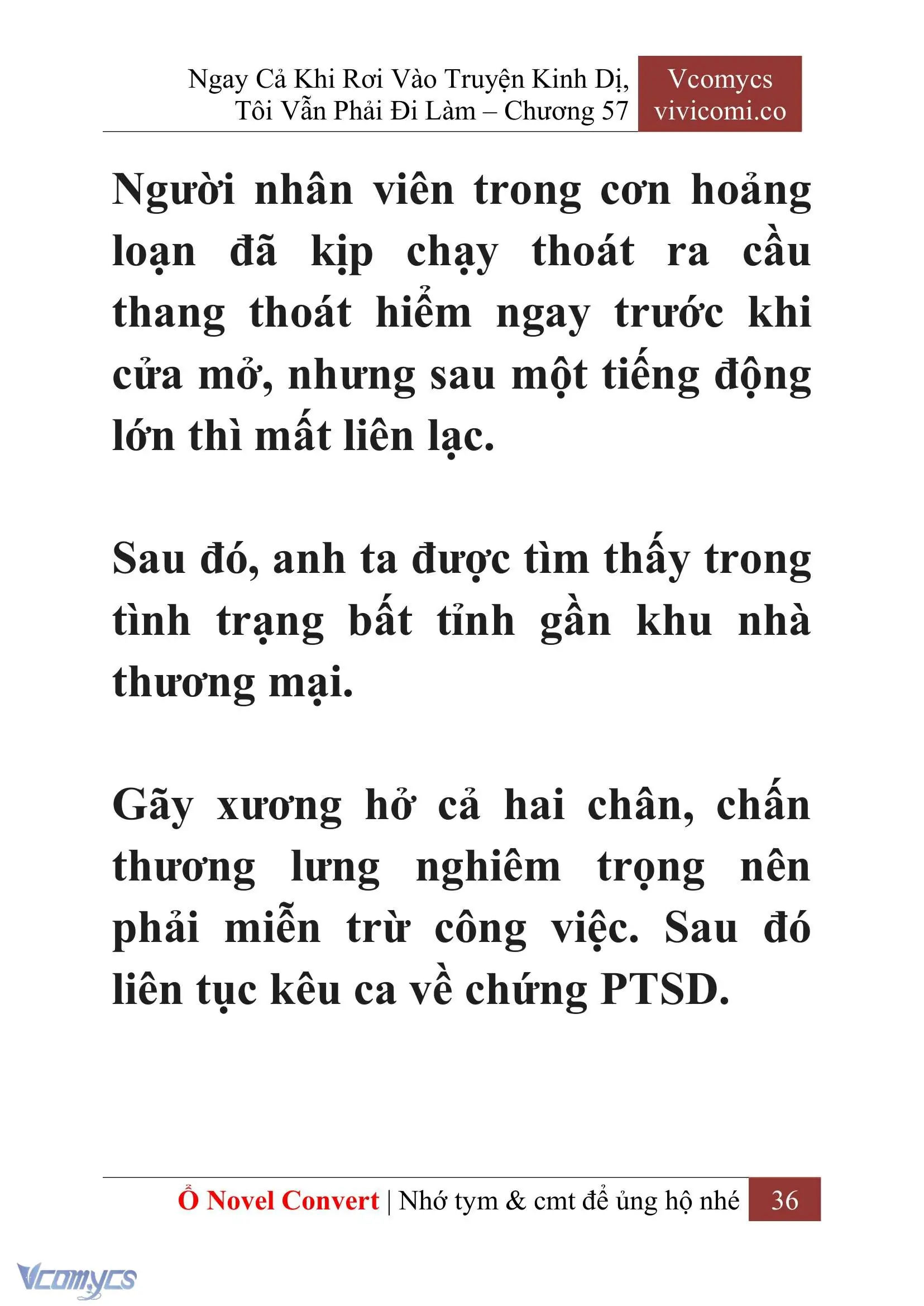 [Novel] Ngay Cả Khi Rơi Vào Truyện Kinh Dị, Tôi Vẫn Phải Đi Làm Chapter 57 - Trang 40