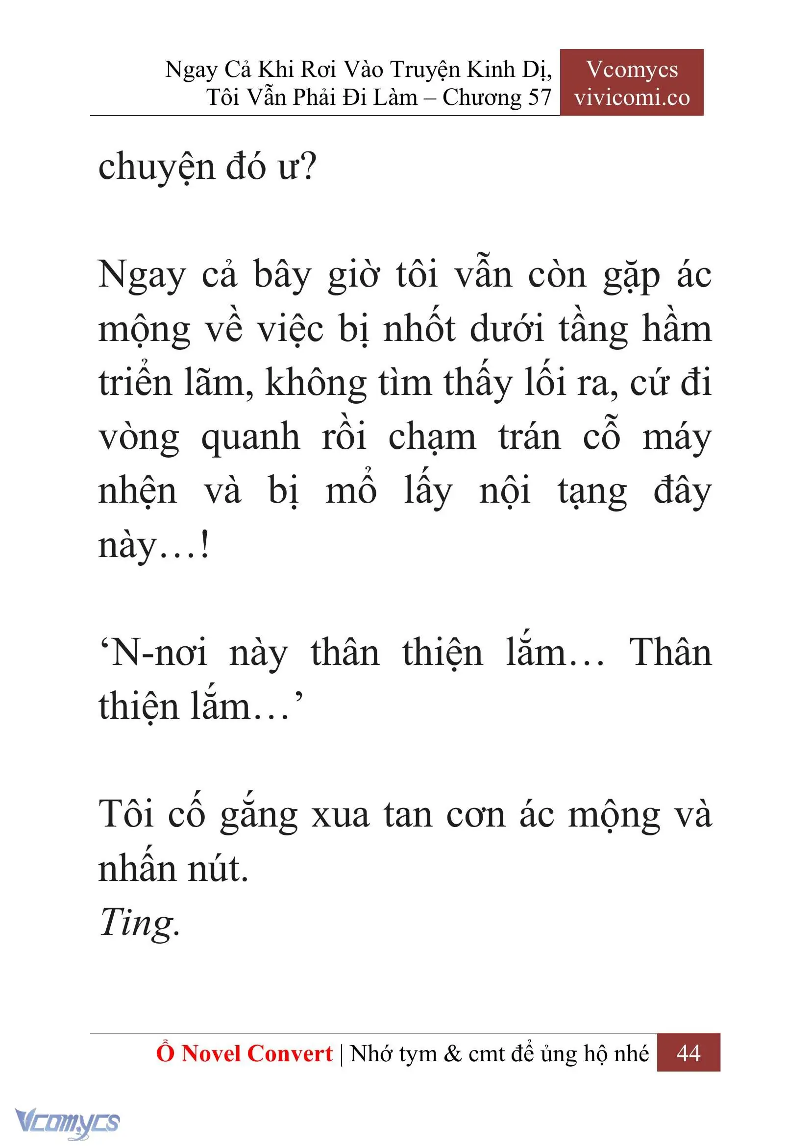 [Novel] Ngay Cả Khi Rơi Vào Truyện Kinh Dị, Tôi Vẫn Phải Đi Làm Chapter 57 - Trang 48