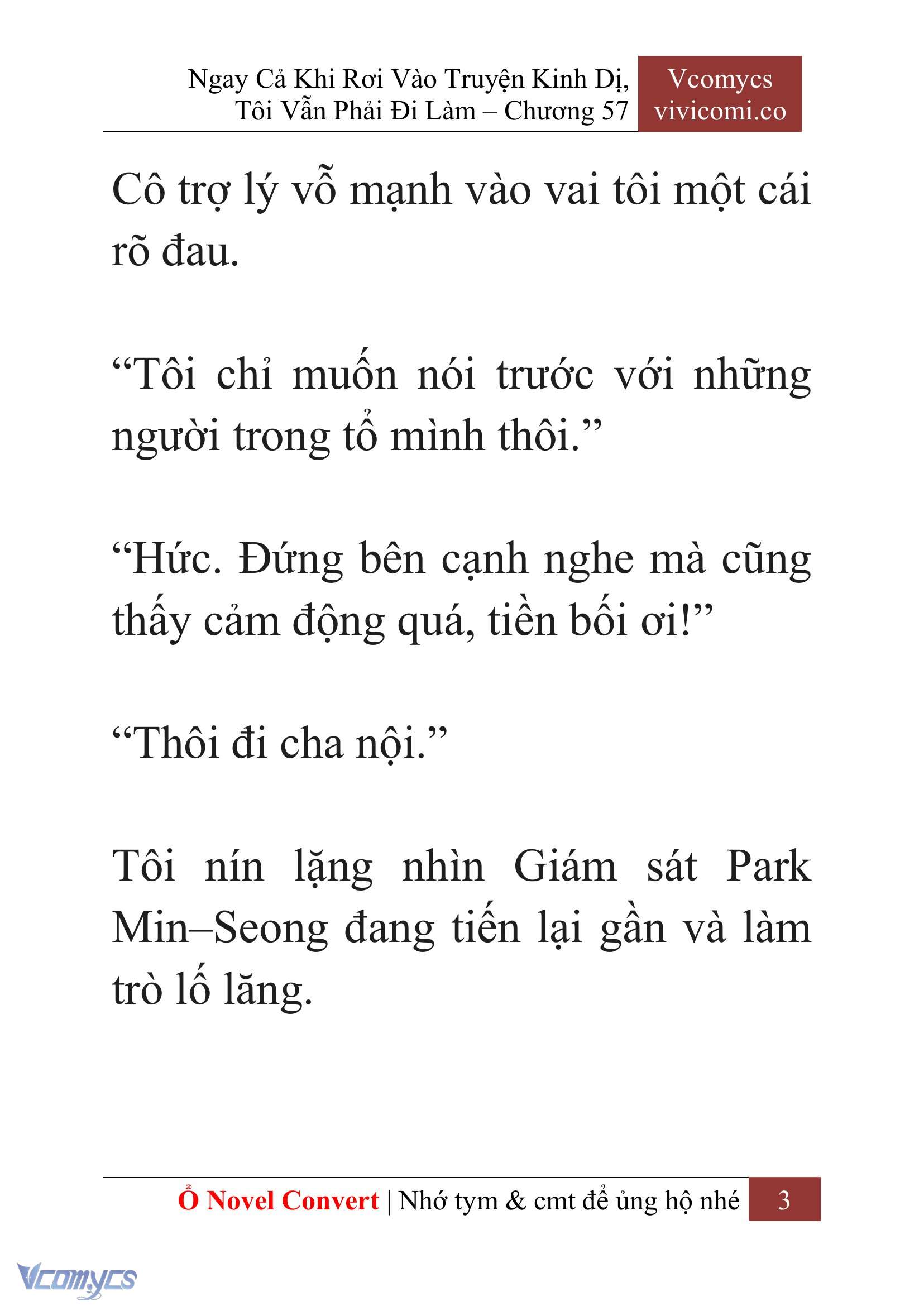 [Novel] Ngay Cả Khi Rơi Vào Truyện Kinh Dị, Tôi Vẫn Phải Đi Làm Chapter 57 - Trang 7