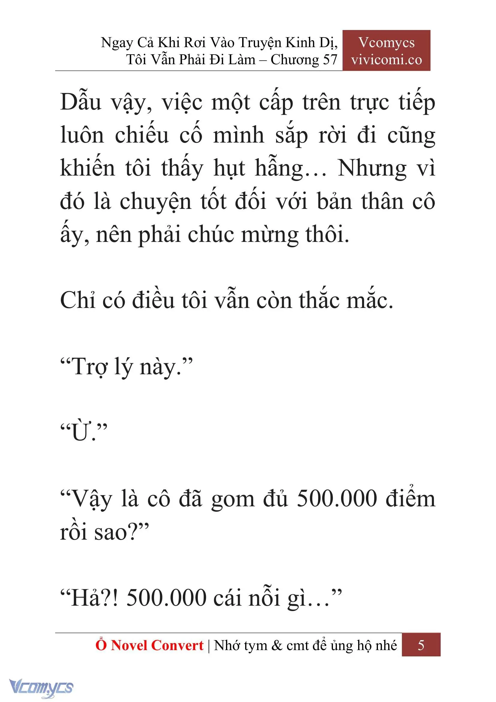 [Novel] Ngay Cả Khi Rơi Vào Truyện Kinh Dị, Tôi Vẫn Phải Đi Làm Chapter 57 - Trang 9