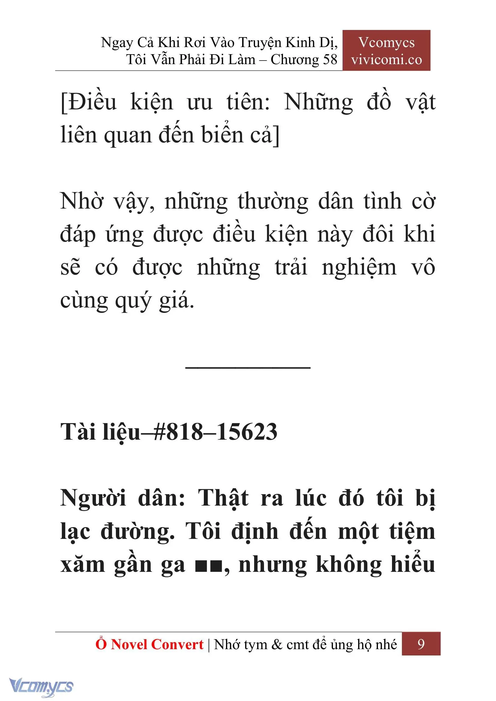 [Novel] Ngay Cả Khi Rơi Vào Truyện Kinh Dị, Tôi Vẫn Phải Đi Làm Chapter 58 - Trang 13