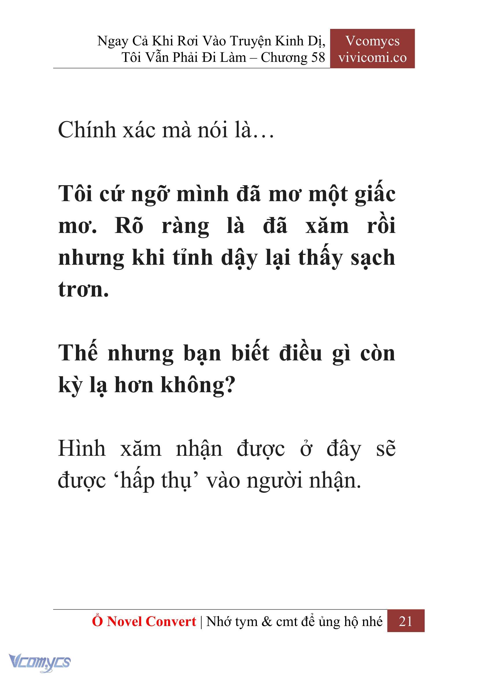 [Novel] Ngay Cả Khi Rơi Vào Truyện Kinh Dị, Tôi Vẫn Phải Đi Làm Chapter 58 - Trang 25