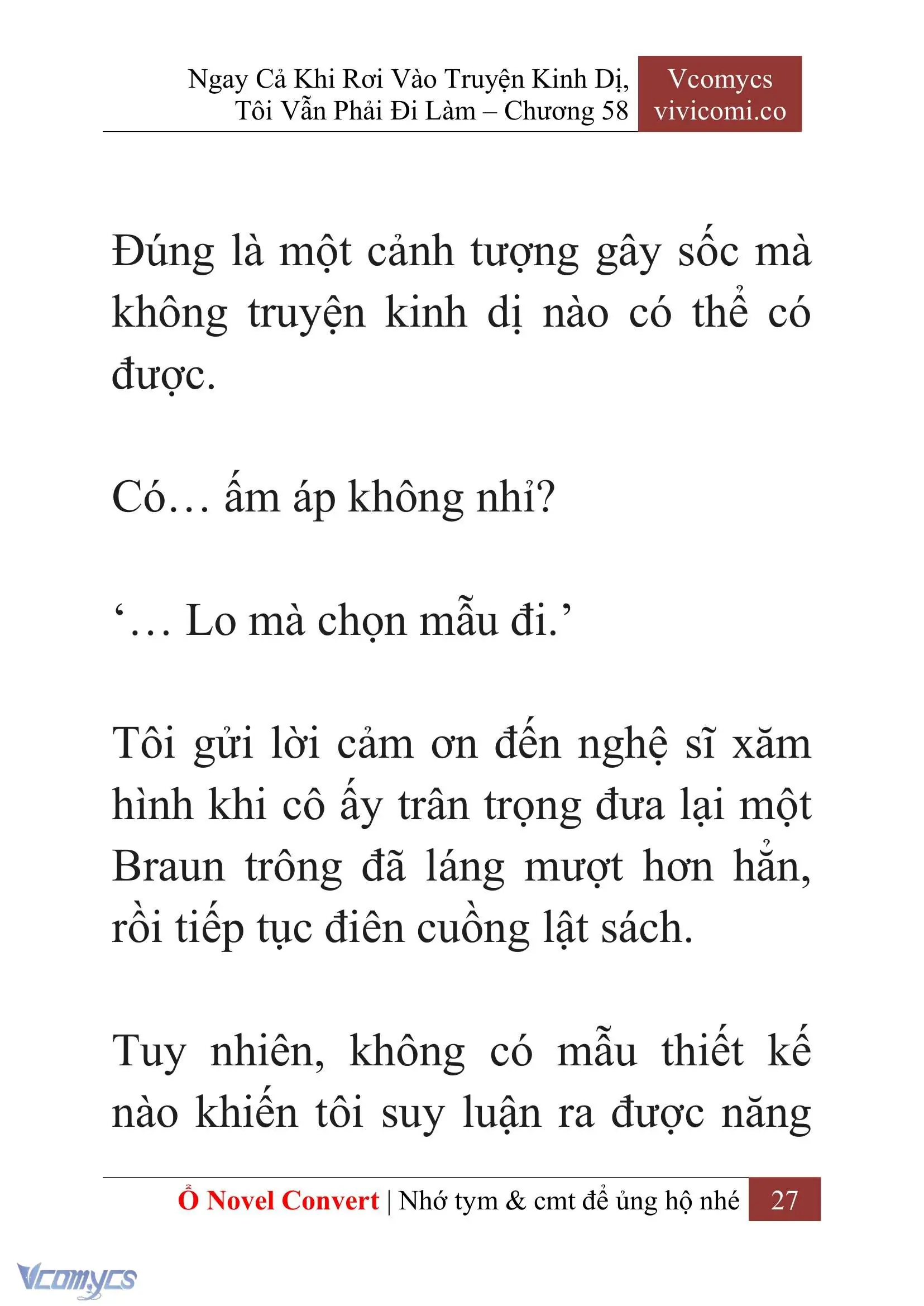 [Novel] Ngay Cả Khi Rơi Vào Truyện Kinh Dị, Tôi Vẫn Phải Đi Làm Chapter 58 - Trang 31