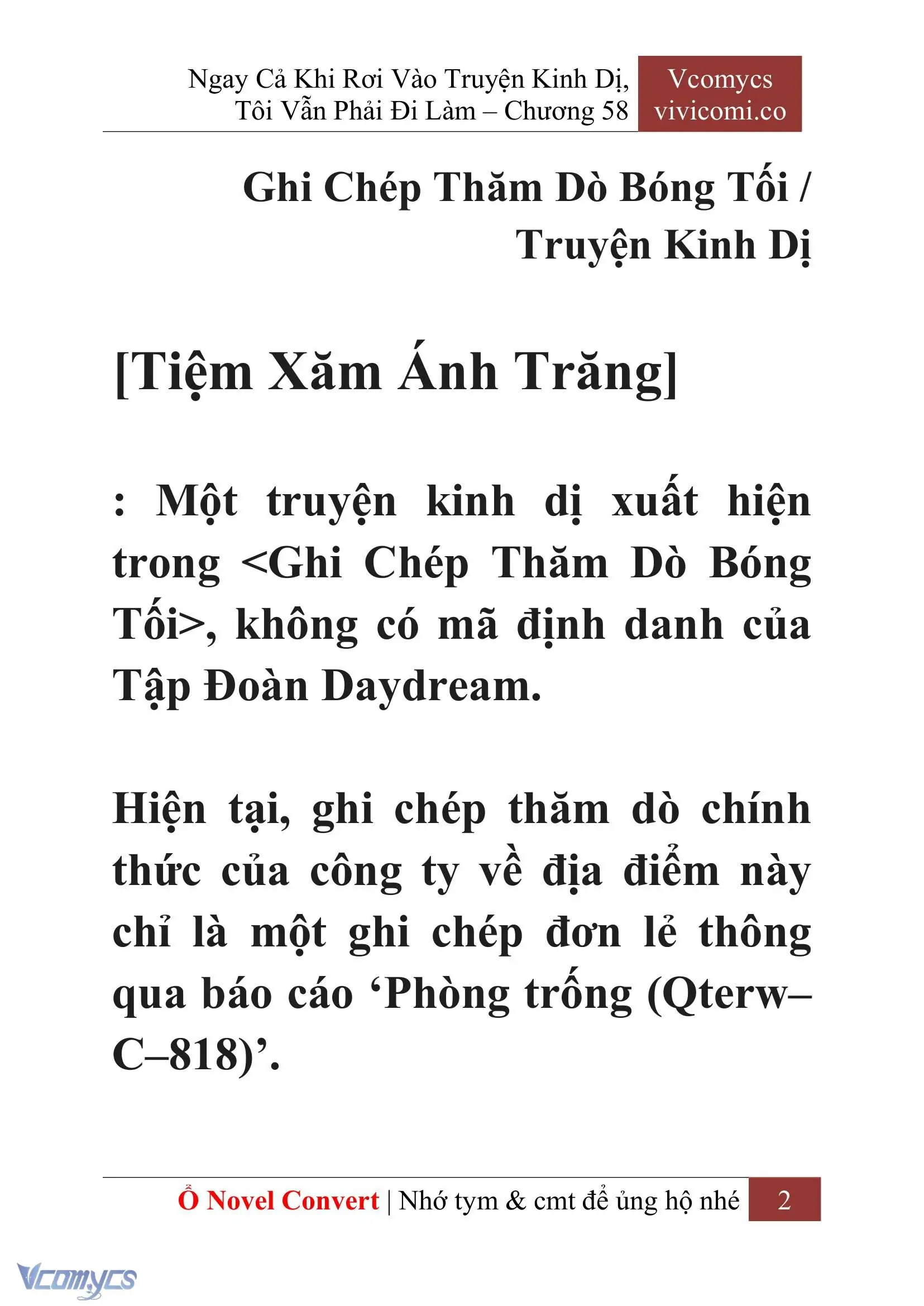 [Novel] Ngay Cả Khi Rơi Vào Truyện Kinh Dị, Tôi Vẫn Phải Đi Làm Chapter 58 - Trang 6