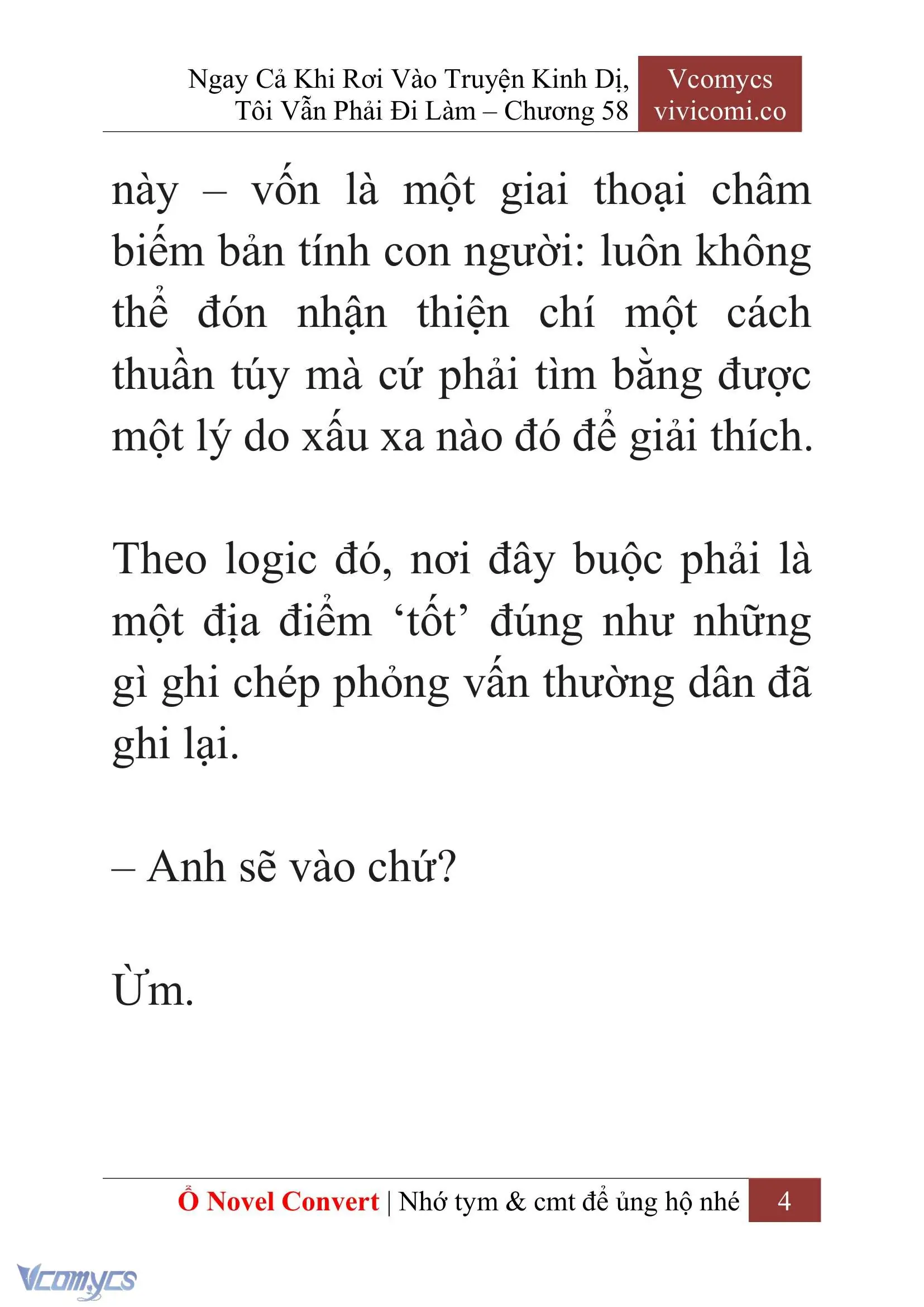 [Novel] Ngay Cả Khi Rơi Vào Truyện Kinh Dị, Tôi Vẫn Phải Đi Làm Chapter 58 - Trang 8