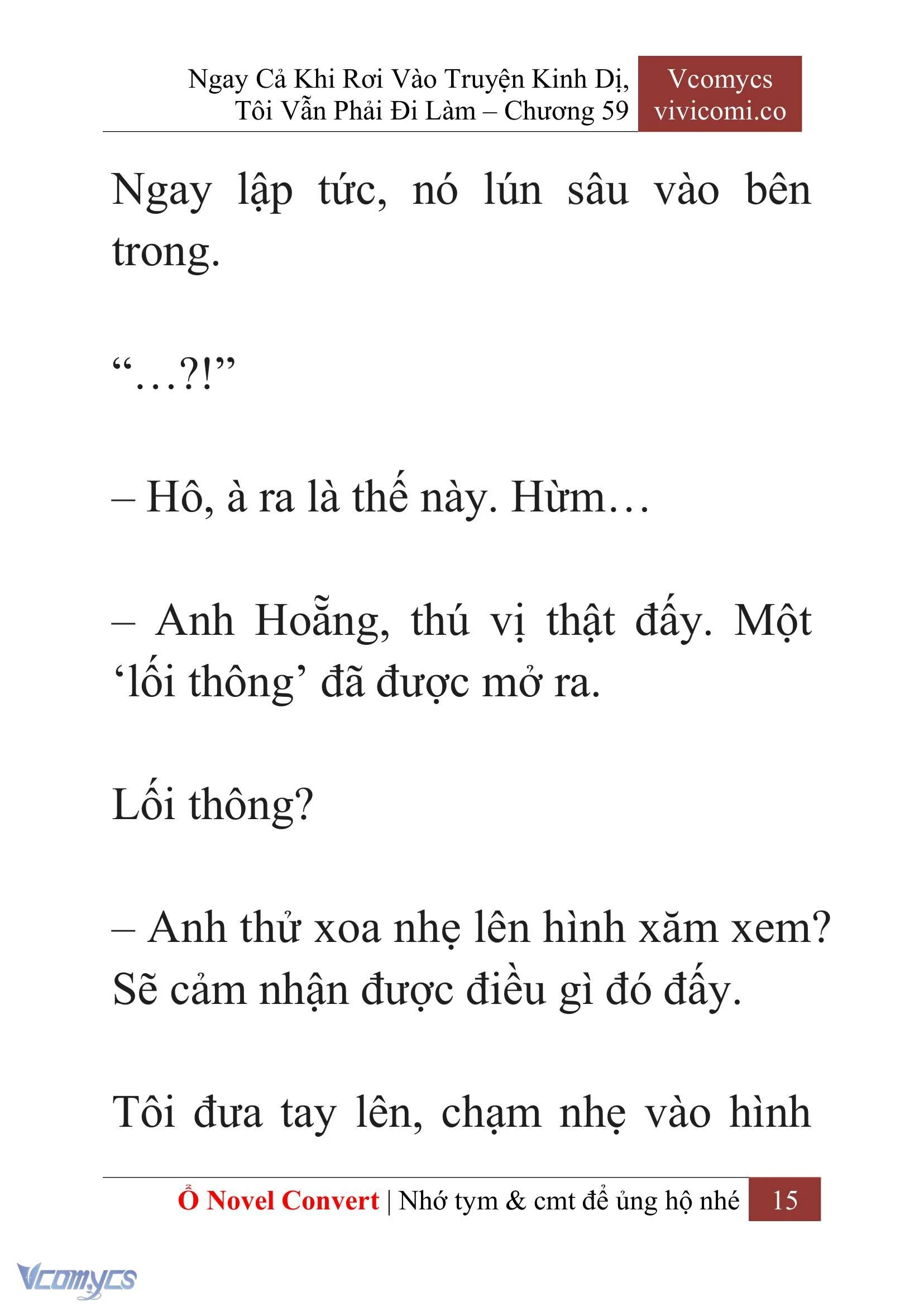 [Novel] Ngay Cả Khi Rơi Vào Truyện Kinh Dị, Tôi Vẫn Phải Đi Làm Chapter 59 - Trang 19