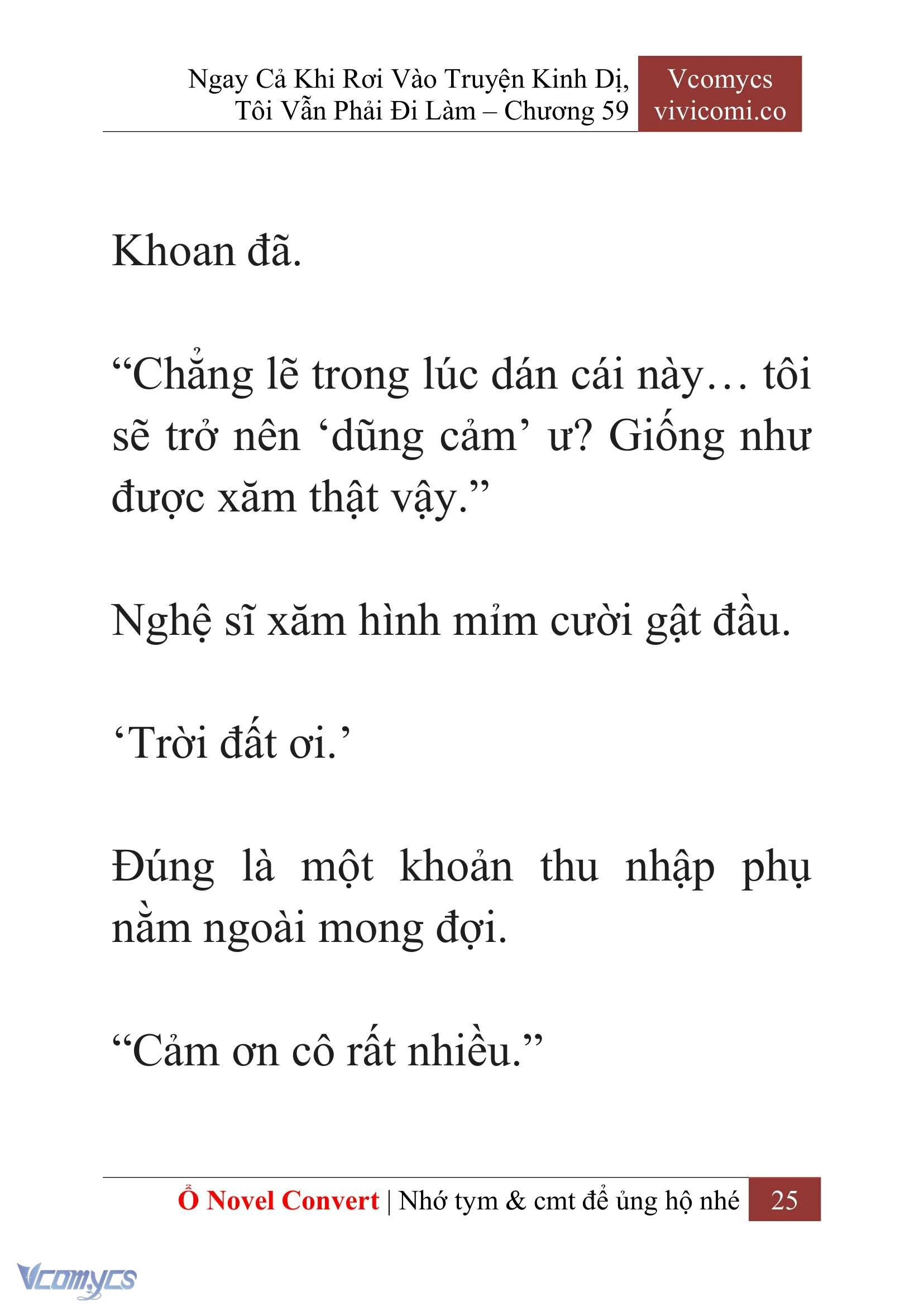 [Novel] Ngay Cả Khi Rơi Vào Truyện Kinh Dị, Tôi Vẫn Phải Đi Làm Chapter 59 - Trang 29