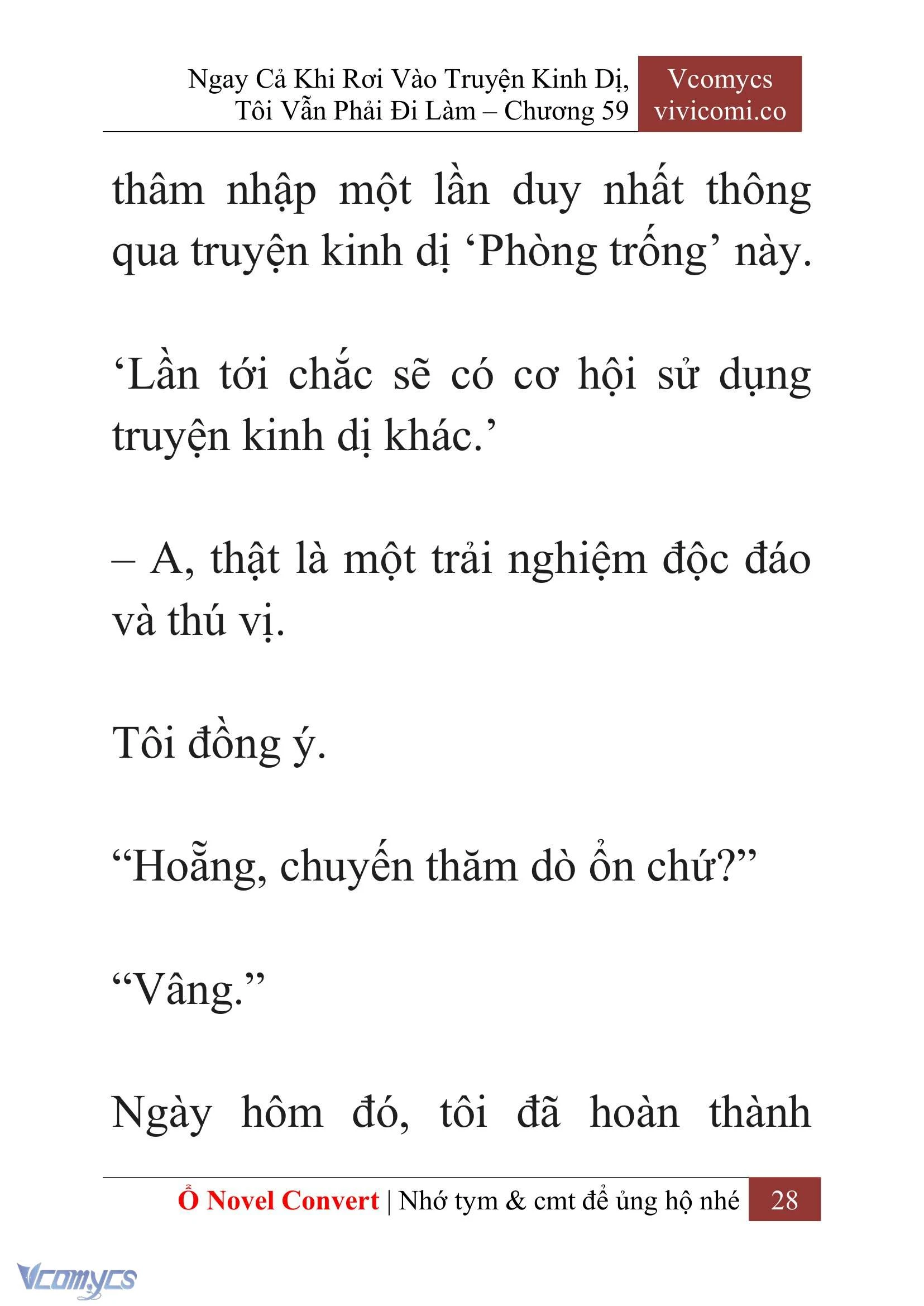 [Novel] Ngay Cả Khi Rơi Vào Truyện Kinh Dị, Tôi Vẫn Phải Đi Làm Chapter 59 - Trang 32