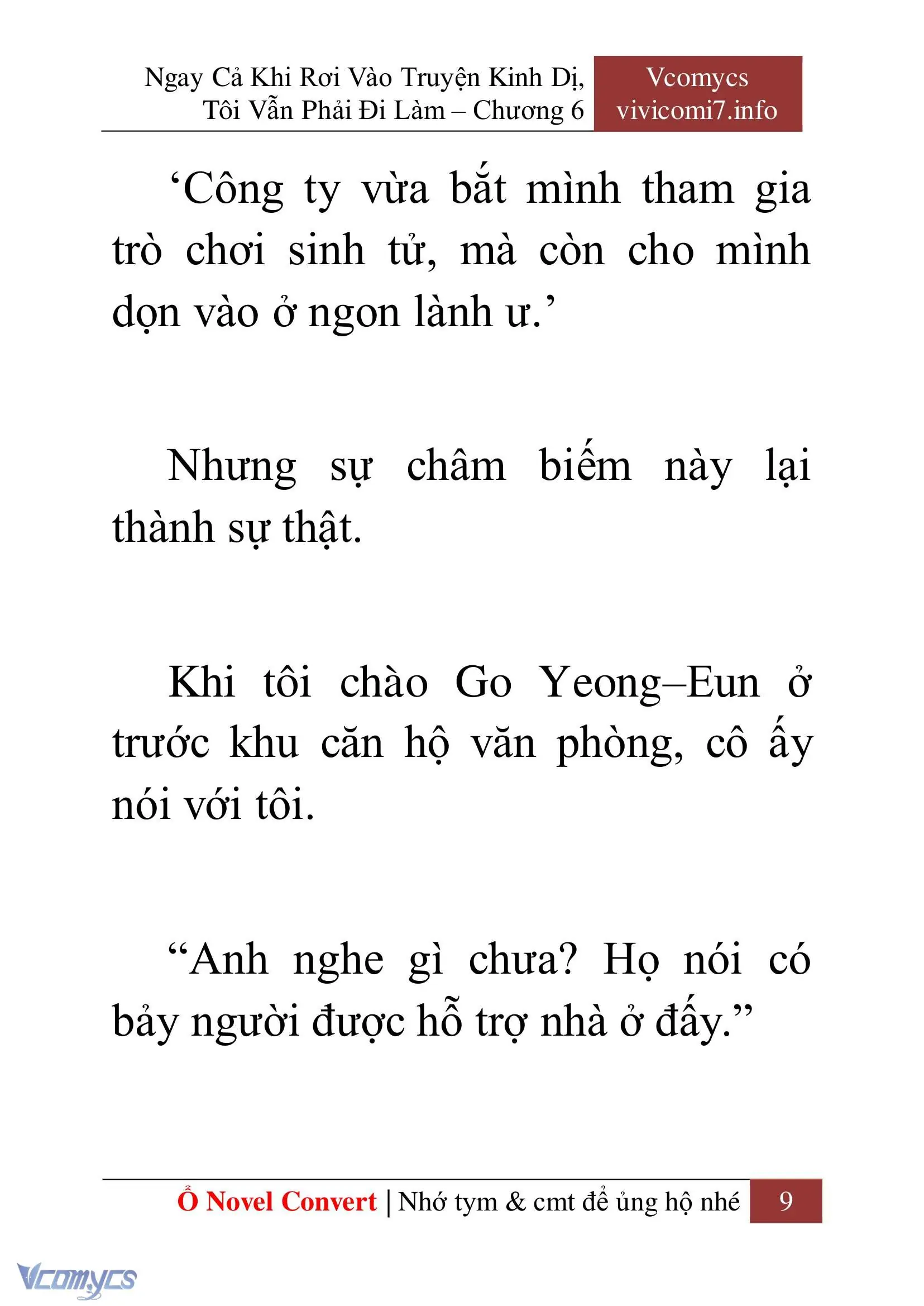 [Novel] Ngay Cả Khi Rơi Vào Truyện Kinh Dị, Tôi Vẫn Phải Đi Làm Chapter 6 - Trang 12