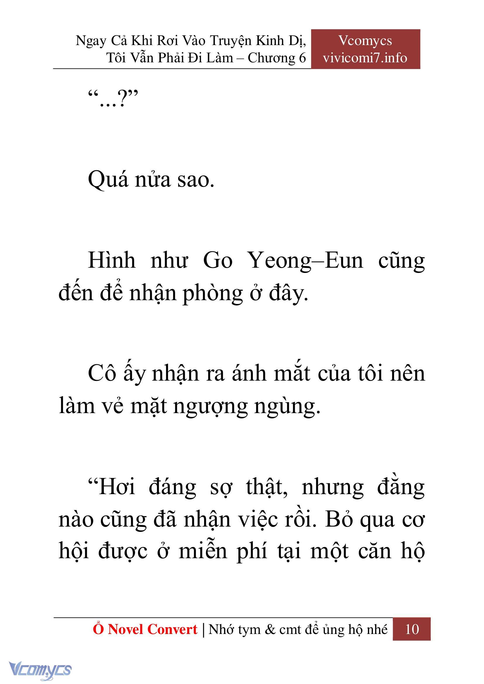 [Novel] Ngay Cả Khi Rơi Vào Truyện Kinh Dị, Tôi Vẫn Phải Đi Làm Chapter 6 - Trang 13