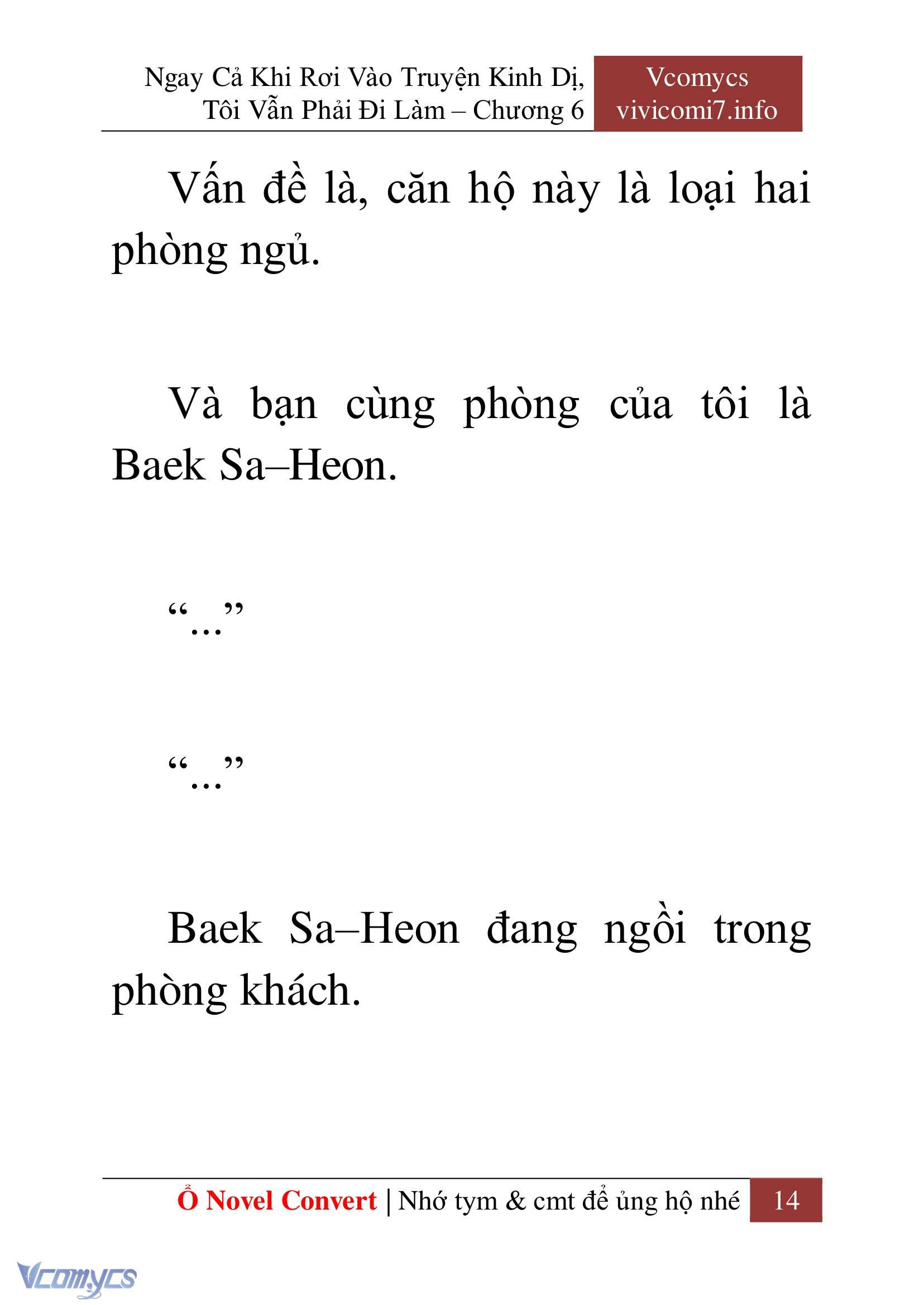 [Novel] Ngay Cả Khi Rơi Vào Truyện Kinh Dị, Tôi Vẫn Phải Đi Làm Chapter 6 - Trang 17