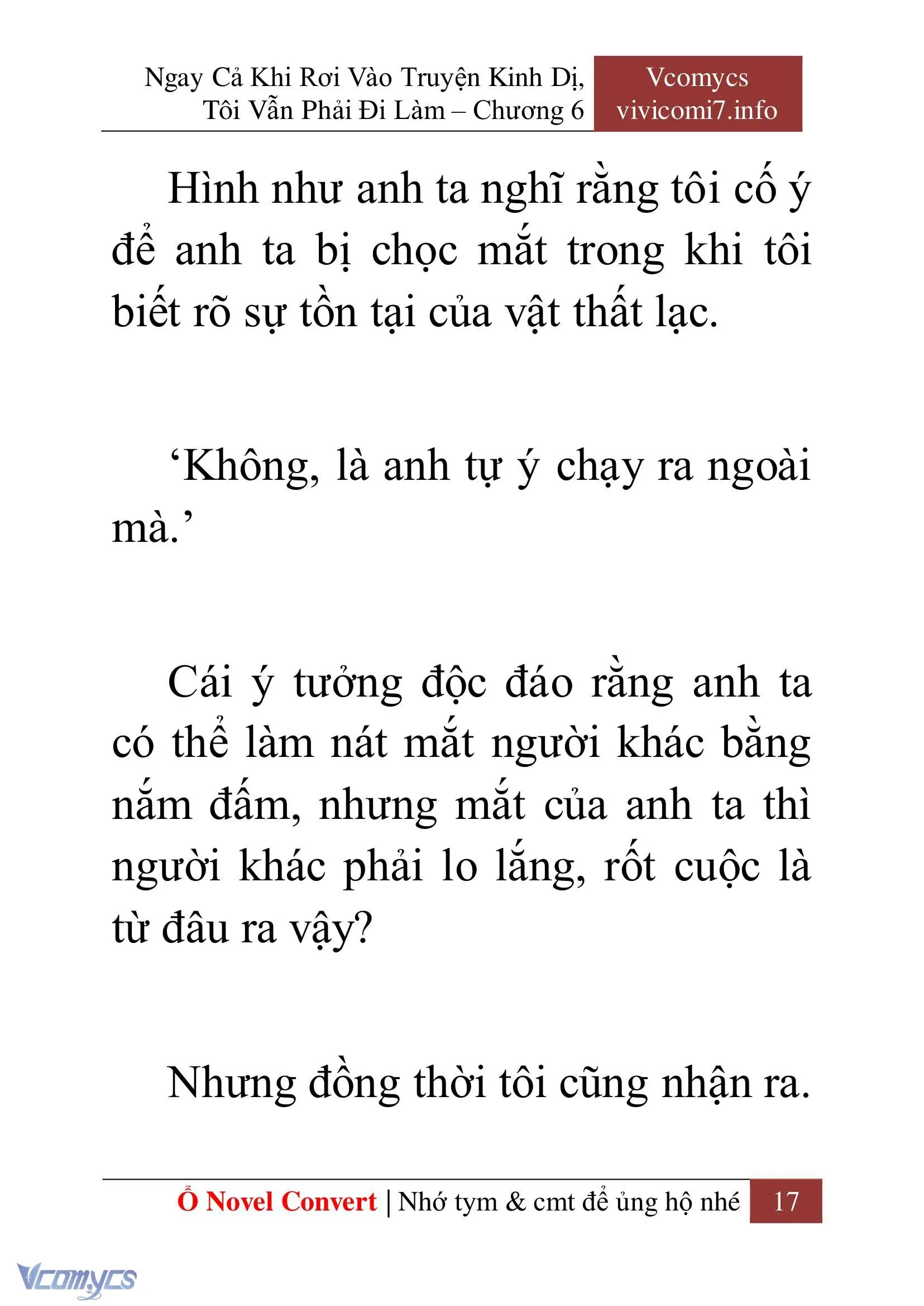 [Novel] Ngay Cả Khi Rơi Vào Truyện Kinh Dị, Tôi Vẫn Phải Đi Làm Chapter 6 - Trang 20