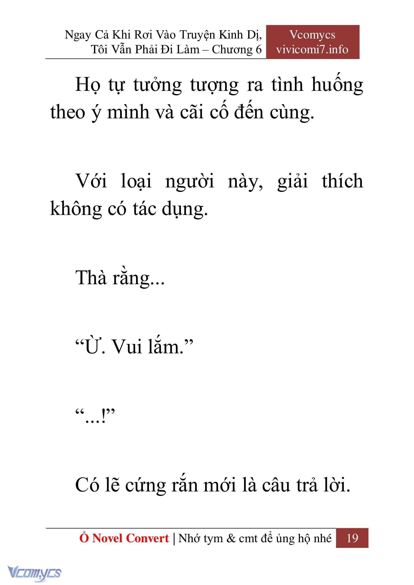 [Novel] Ngay Cả Khi Rơi Vào Truyện Kinh Dị, Tôi Vẫn Phải Đi Làm Chapter 6 - Trang 22
