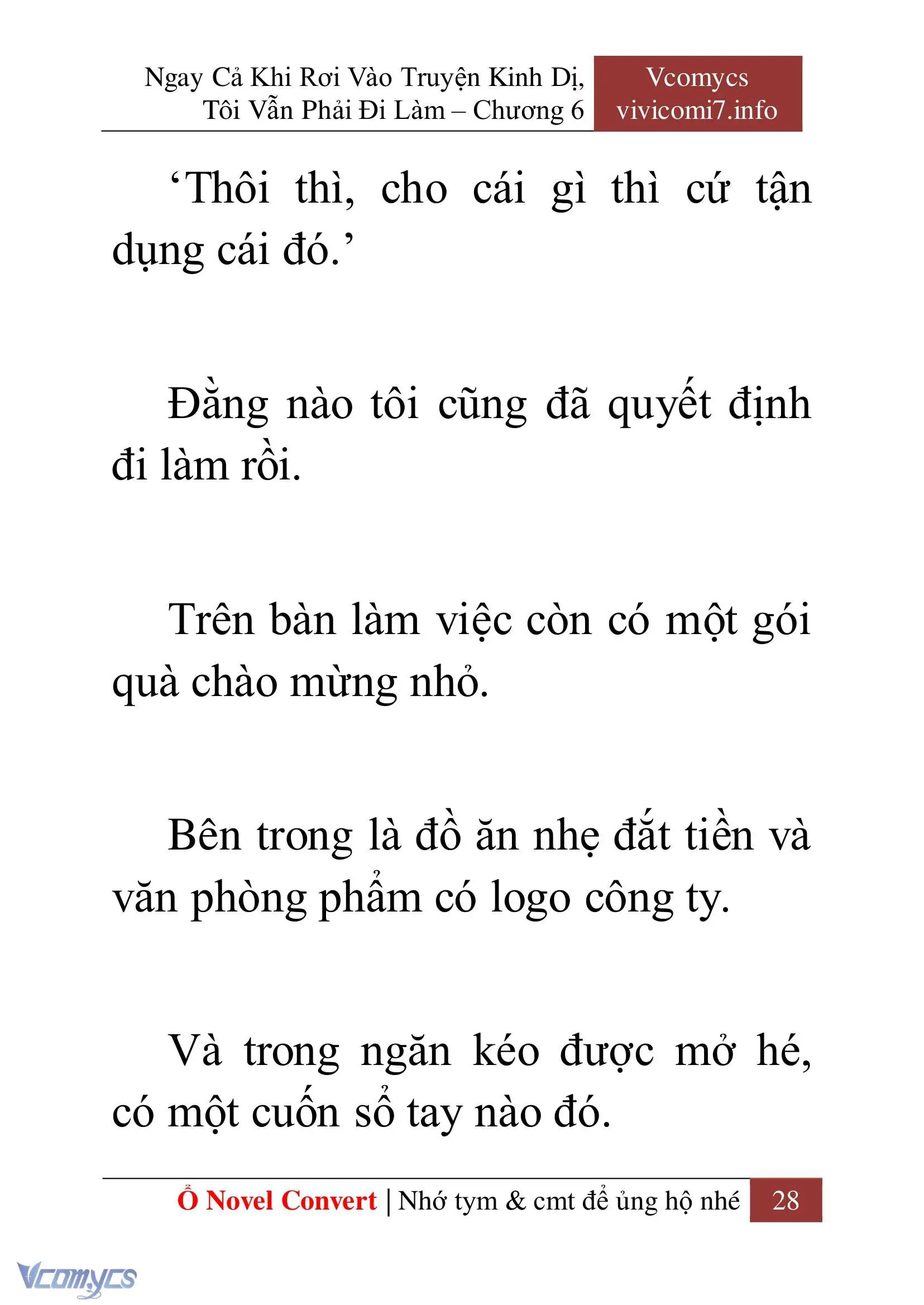 [Novel] Ngay Cả Khi Rơi Vào Truyện Kinh Dị, Tôi Vẫn Phải Đi Làm Chapter 6 - Trang 31