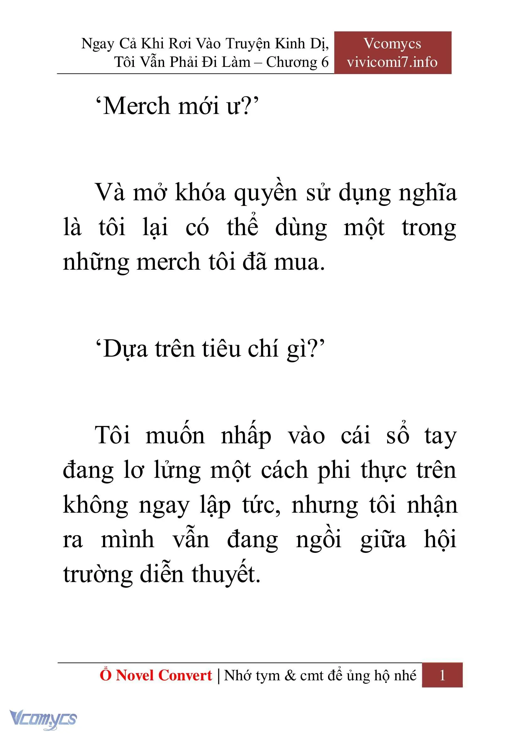 [Novel] Ngay Cả Khi Rơi Vào Truyện Kinh Dị, Tôi Vẫn Phải Đi Làm Chapter 6 - Trang 4