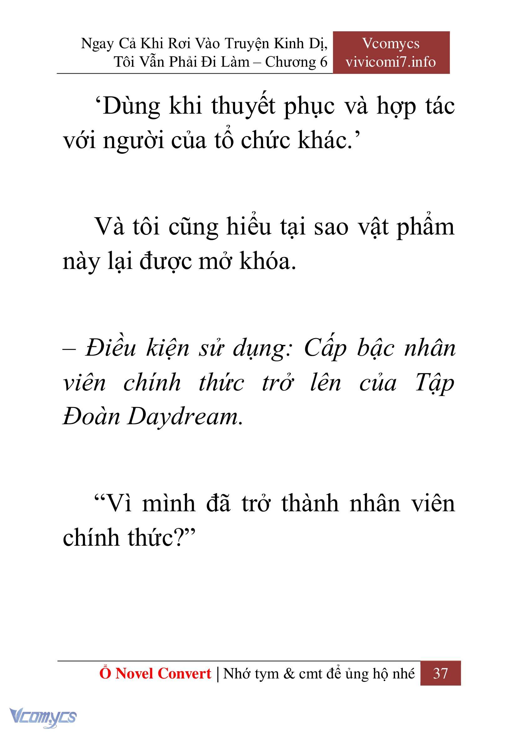 [Novel] Ngay Cả Khi Rơi Vào Truyện Kinh Dị, Tôi Vẫn Phải Đi Làm Chapter 6 - Trang 40