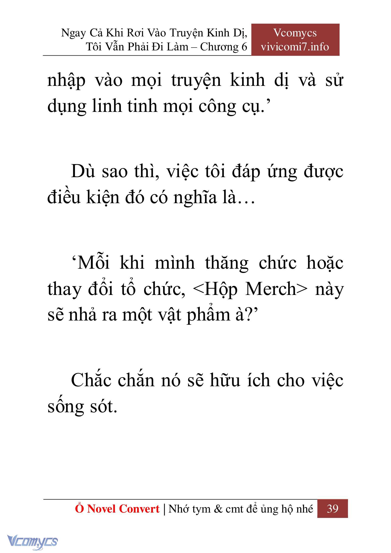 [Novel] Ngay Cả Khi Rơi Vào Truyện Kinh Dị, Tôi Vẫn Phải Đi Làm Chapter 6 - Trang 42